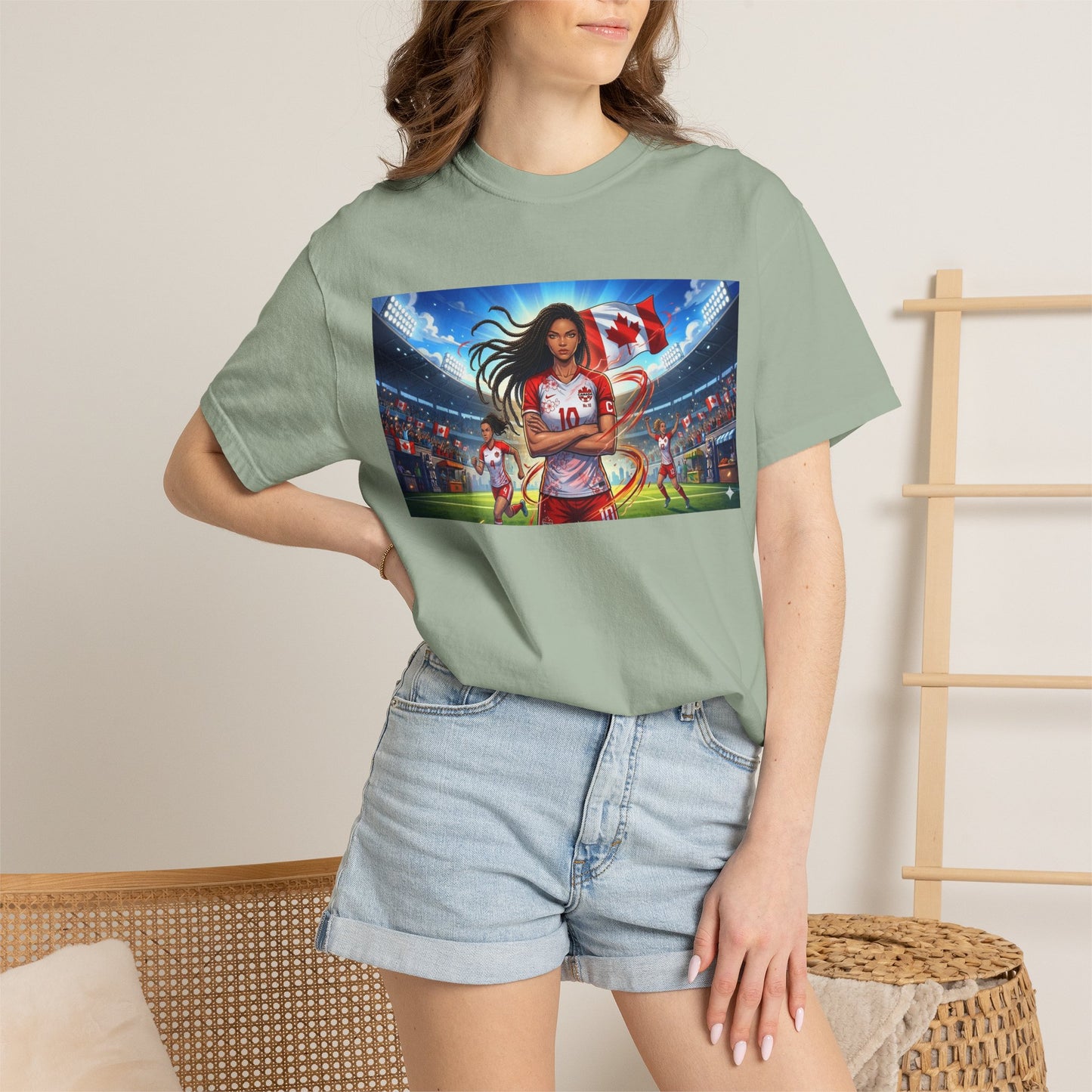 Soccer Star Canada T-Shirt — Women’s Team Jersey Graphic