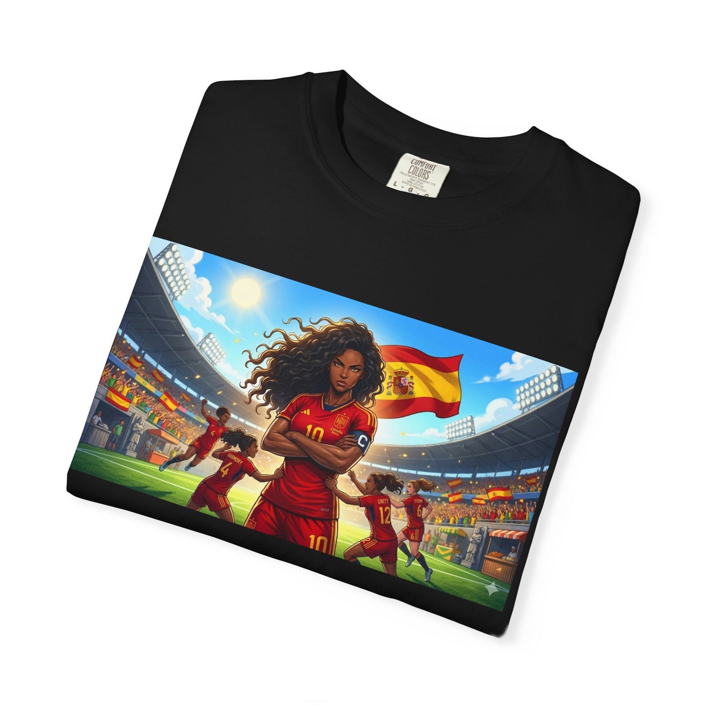 Spain – Female Soccer Champion - Stadium Graphic T-Shirt