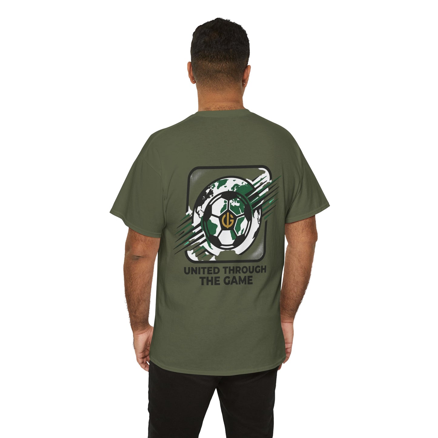 Soccer T-Shirt — "United Through the Game" Graphic Tee