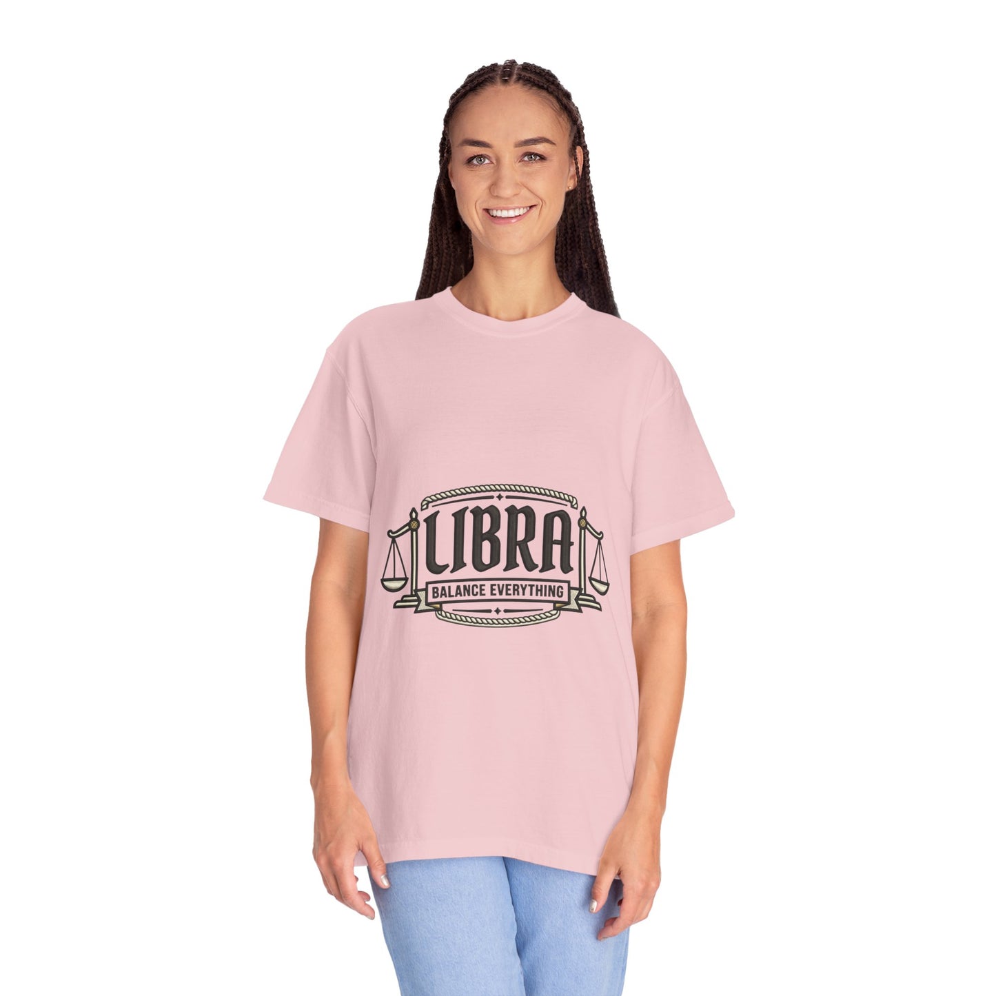 Libra Zodiac T-Shirt — "Balance Everything" Scales Design