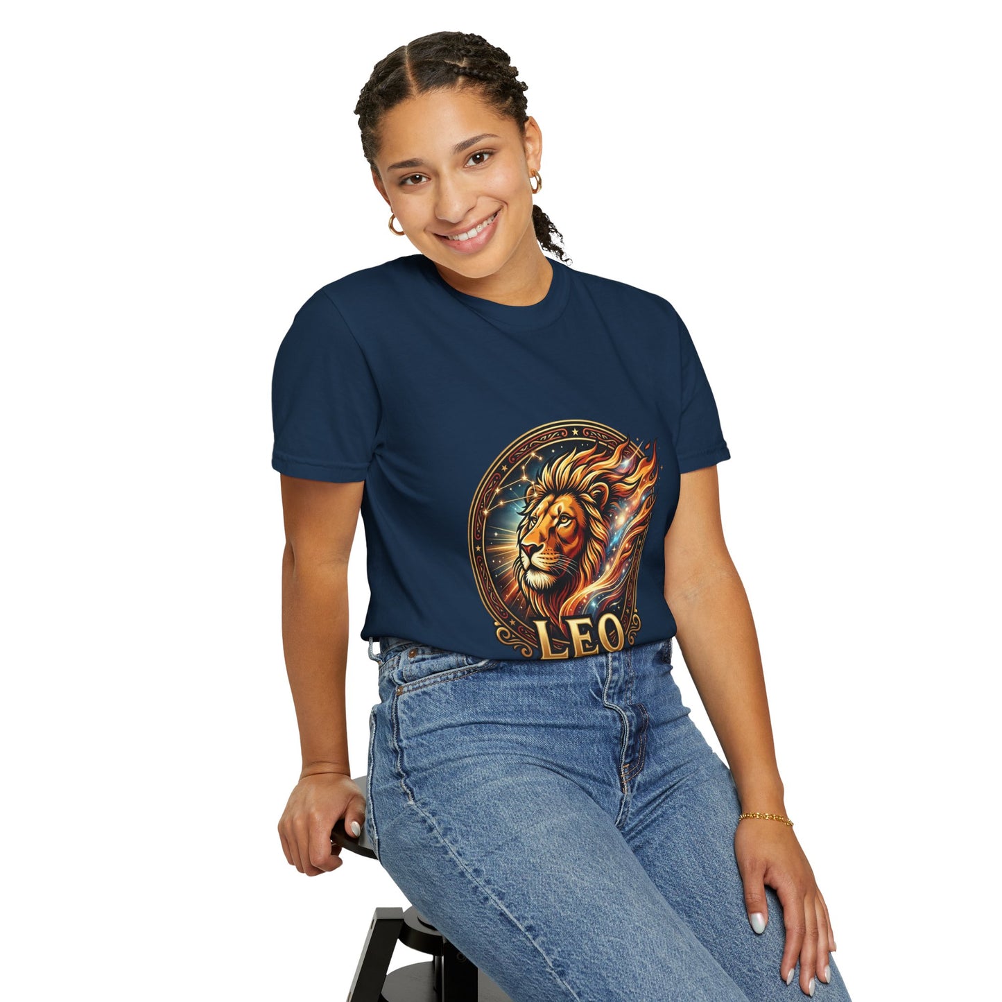 Leo 'Born to Lead' T-Shirt — Bold Zodiac Lion Graphic Tee