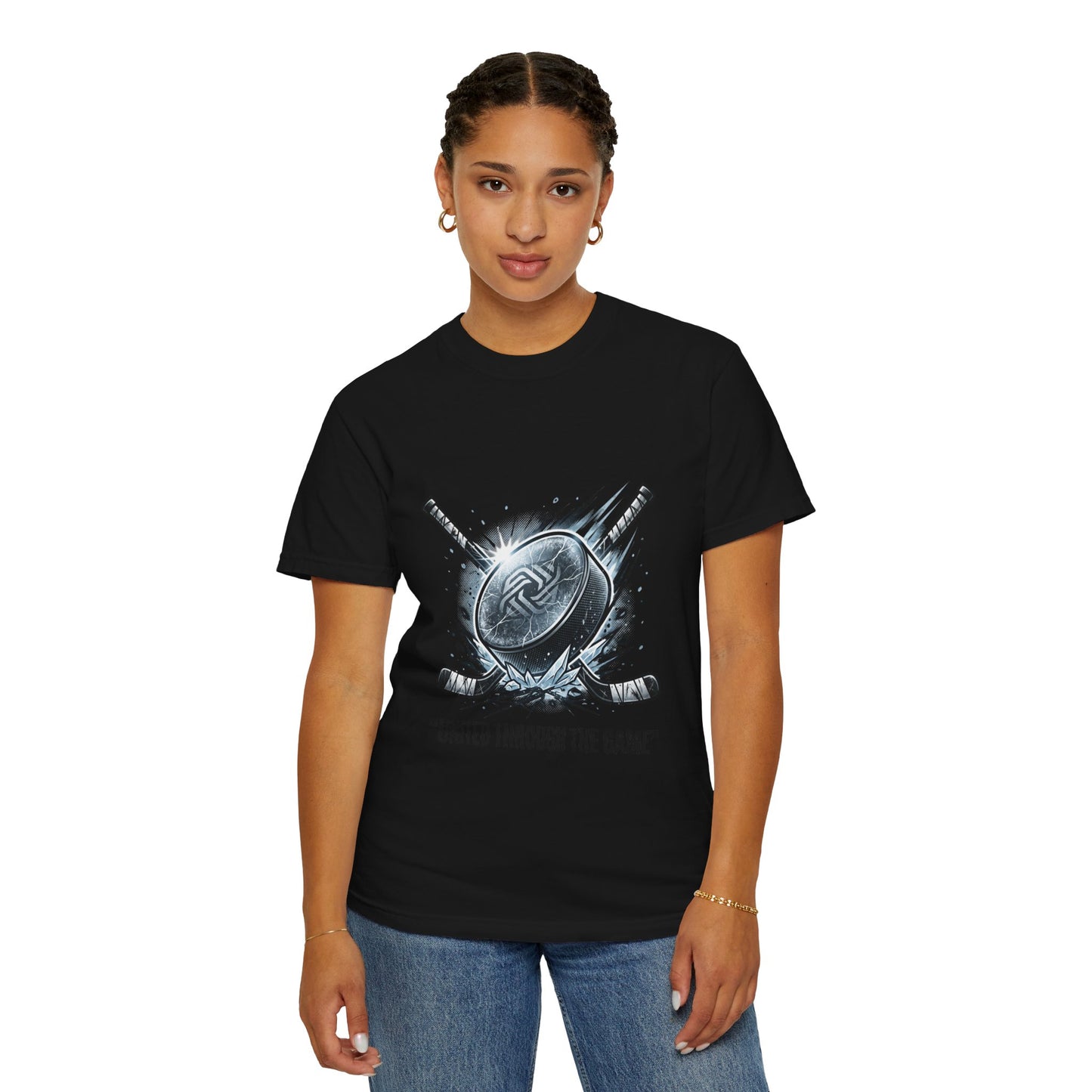 Hockey Graphic Tee — "United Through the Game" Team Spirit T-Shirt