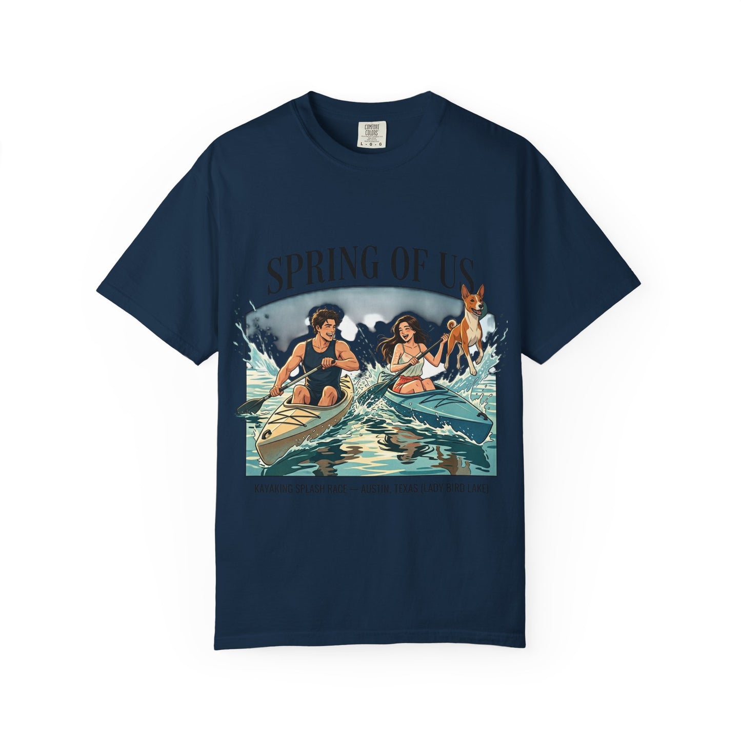 Spring of Us Kayaking T-Shirt — Retro Outdoor Adventure Tee