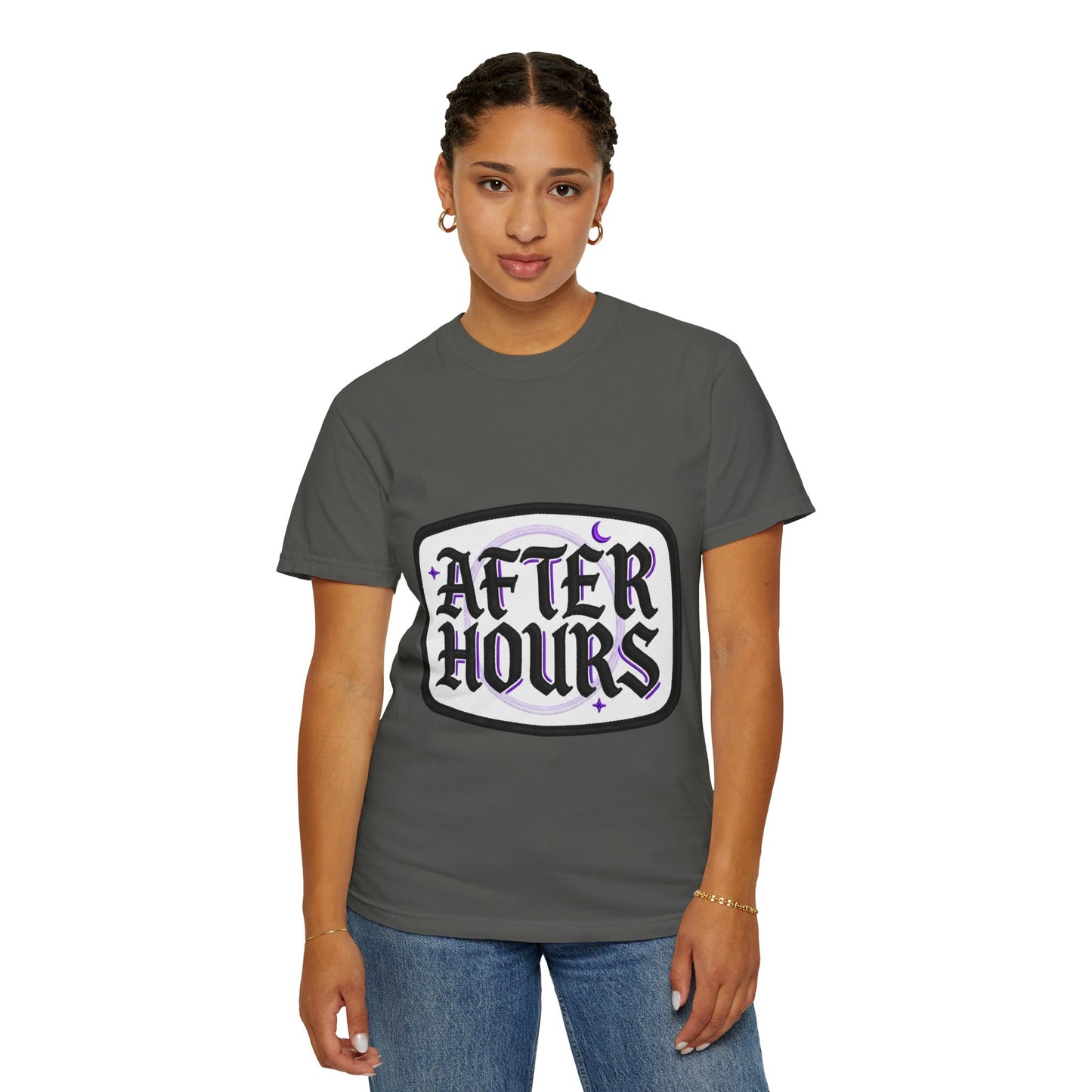 After Hours Graphic T-Shirt — Gothic Moon Lounge Tee