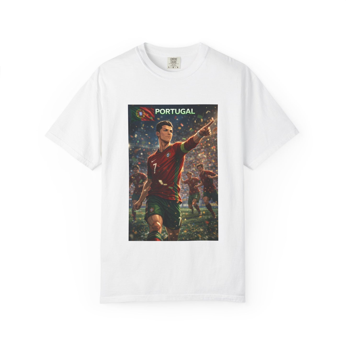 Portugal Soccer Poster T-Shirt — Cristiano Ronaldo Tribute Tee