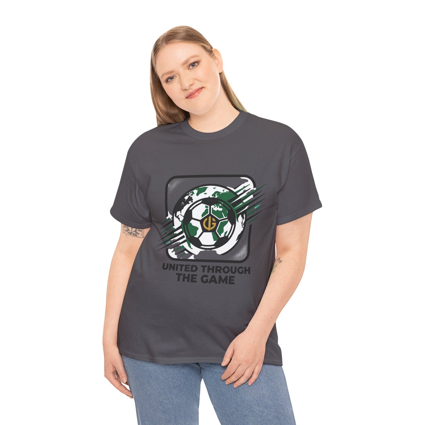 Soccer T-Shirt — "United Through the Game" Graphic Tee