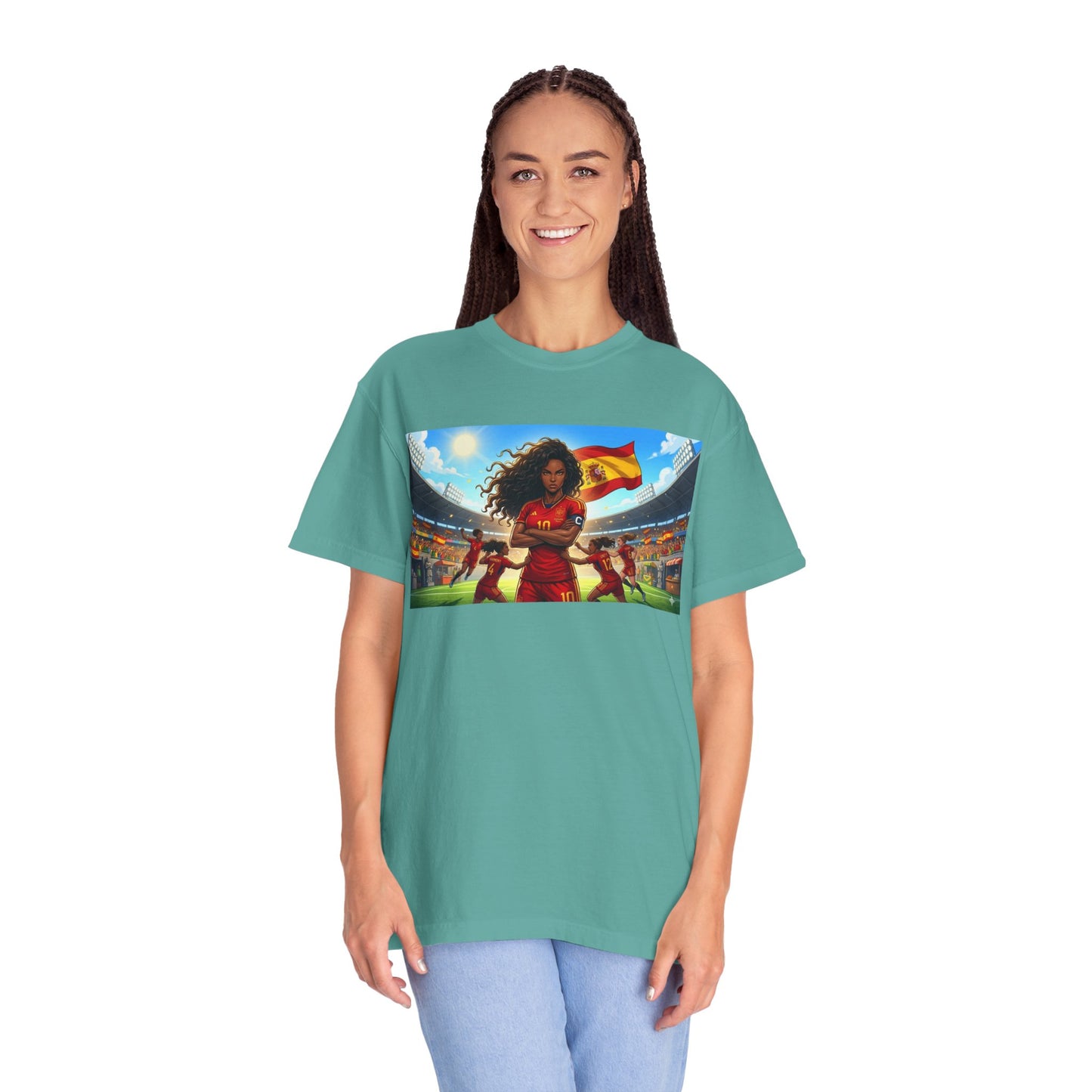 Spain – Female Soccer Champion - Stadium Graphic T-Shirt