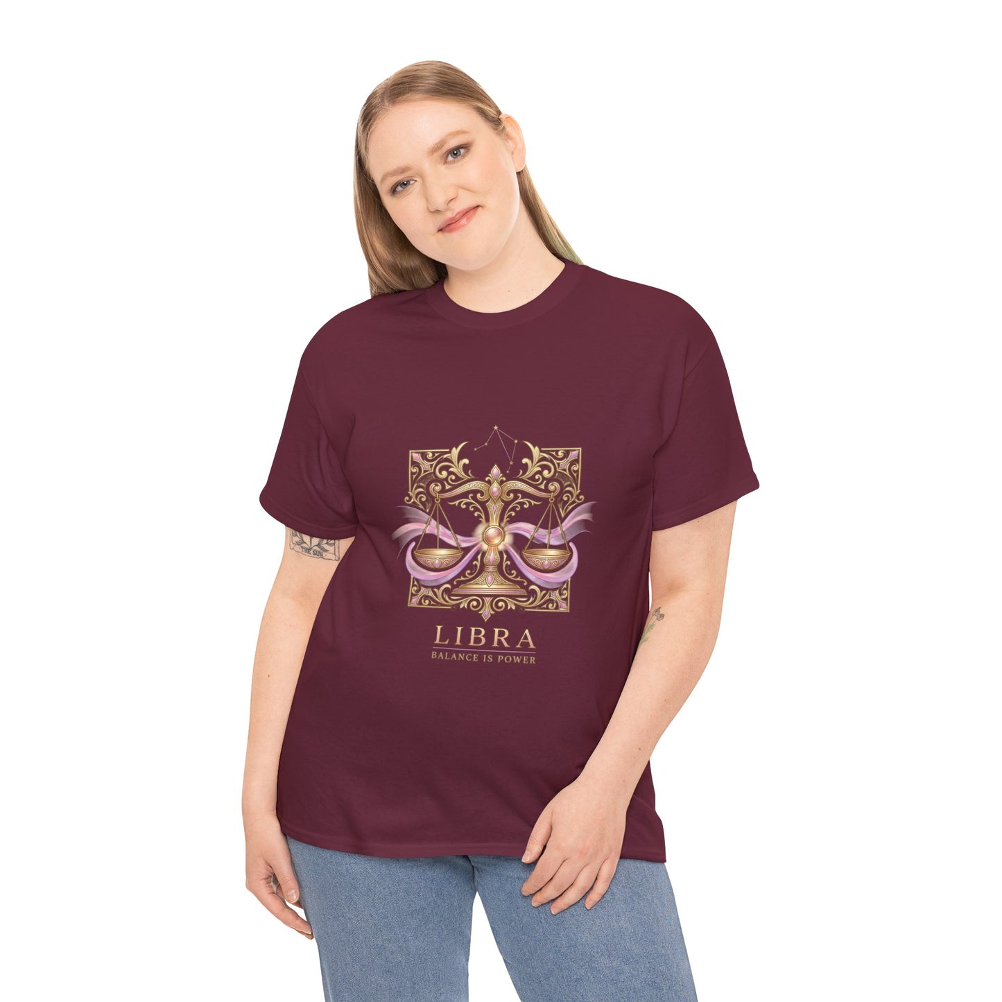 Libra Scales T‑Shirt — Zodiac Balance Is Power Tee