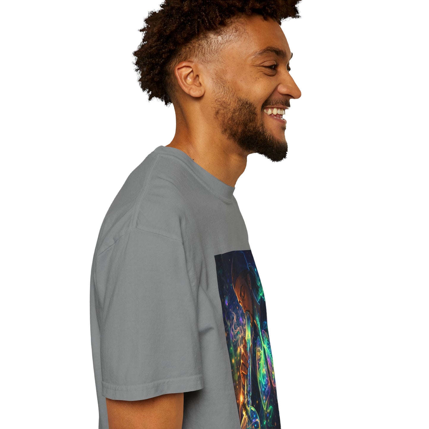Cosmic Lungs T-Shirt — Neon Anatomical Art Tee