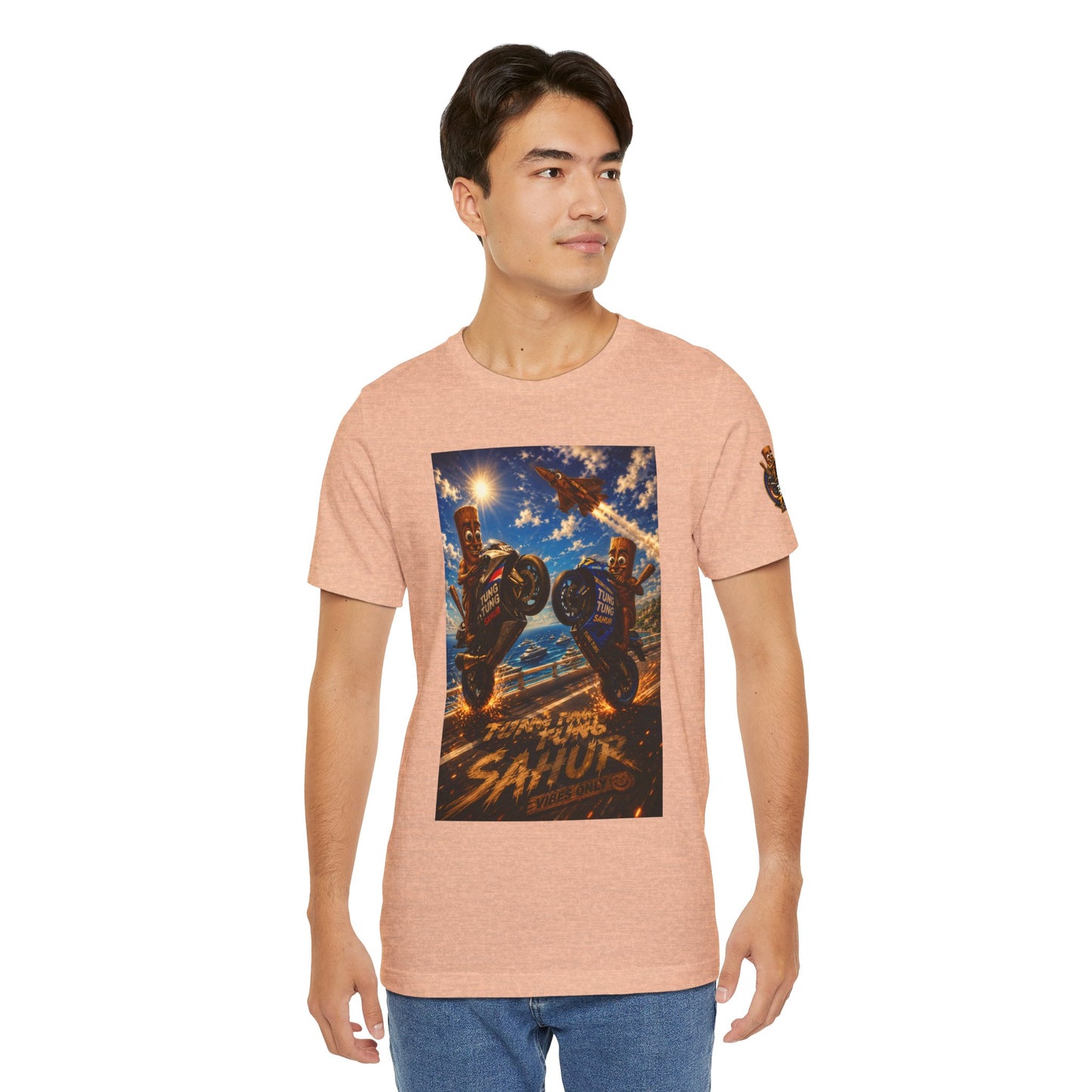 Motorcycle Stunt Tee — Sahara Riders Graphic T-Shirt