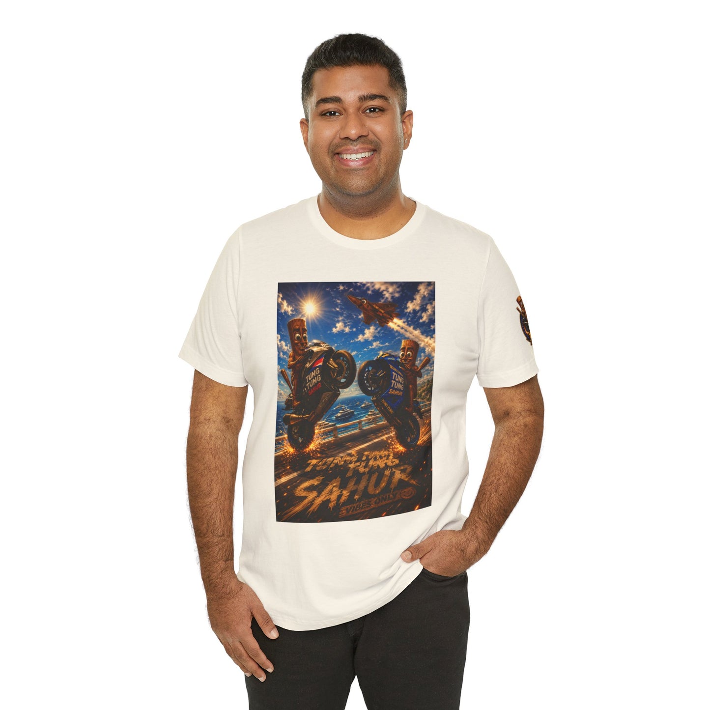 Motorcycle Stunt Tee — Sahara Riders Graphic T-Shirt