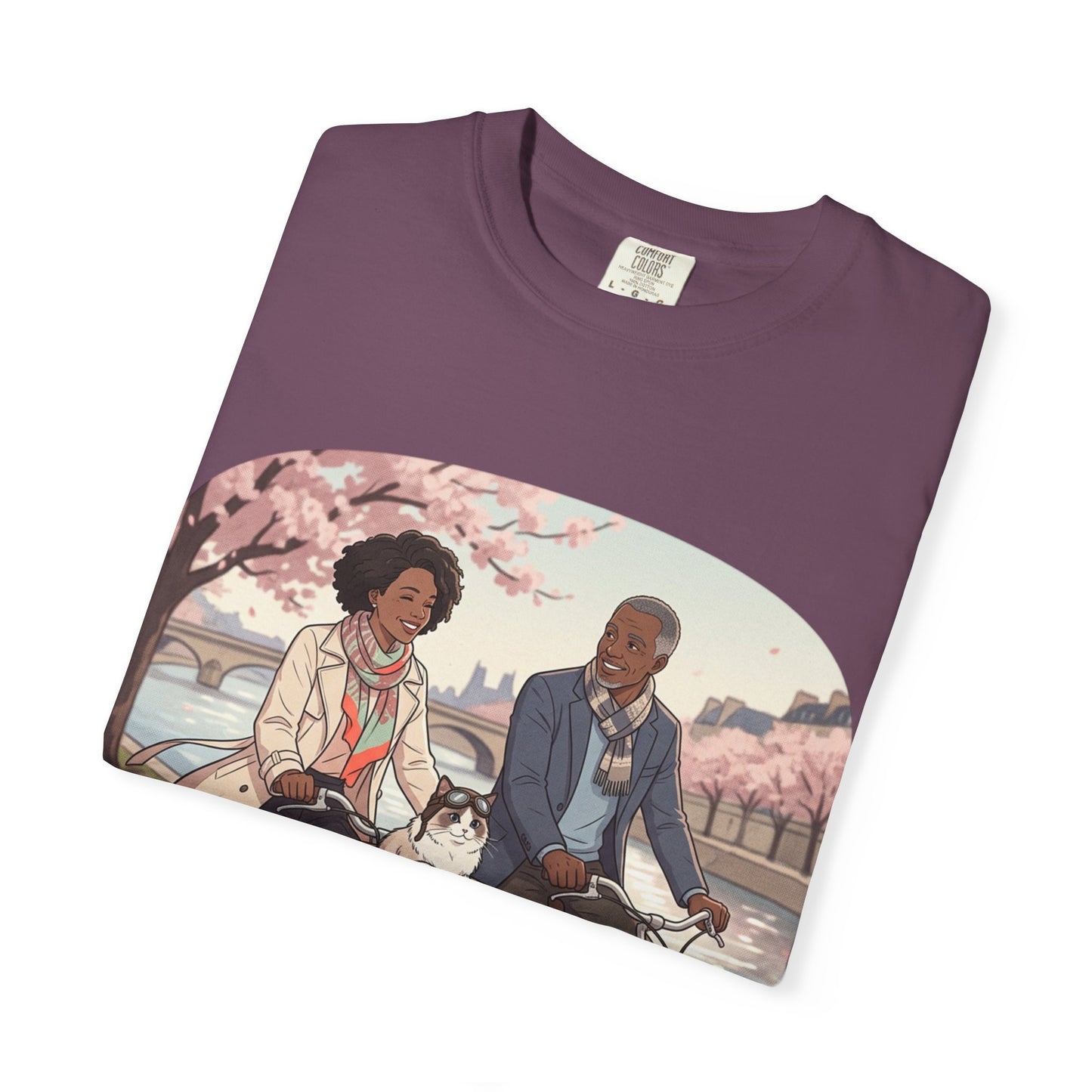 Couples Cherry Blossom Bike Ride T-Shirt