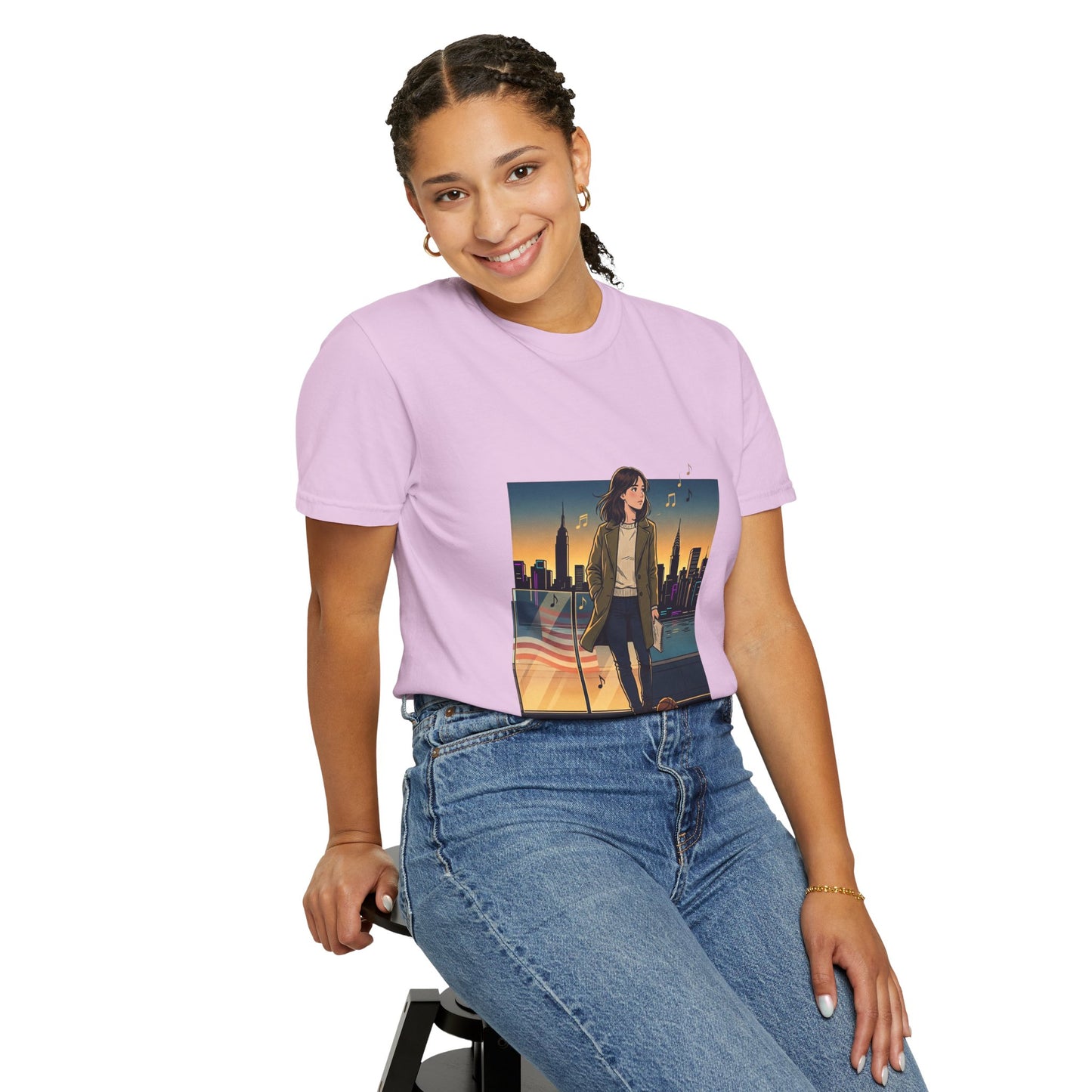 GLOBAL ENERGY: HER CITY, HER STORY— City Sunset Graphic T-Shirt