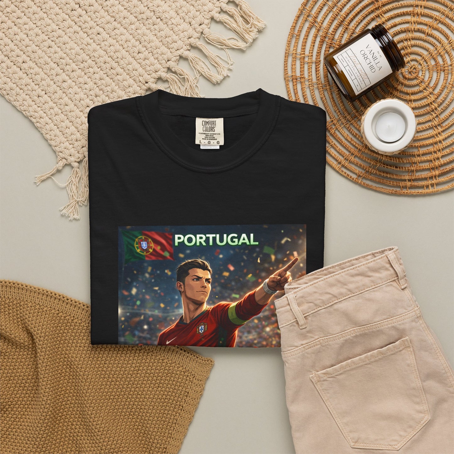 Portugal Soccer Poster T-Shirt — Cristiano Ronaldo Tribute Tee