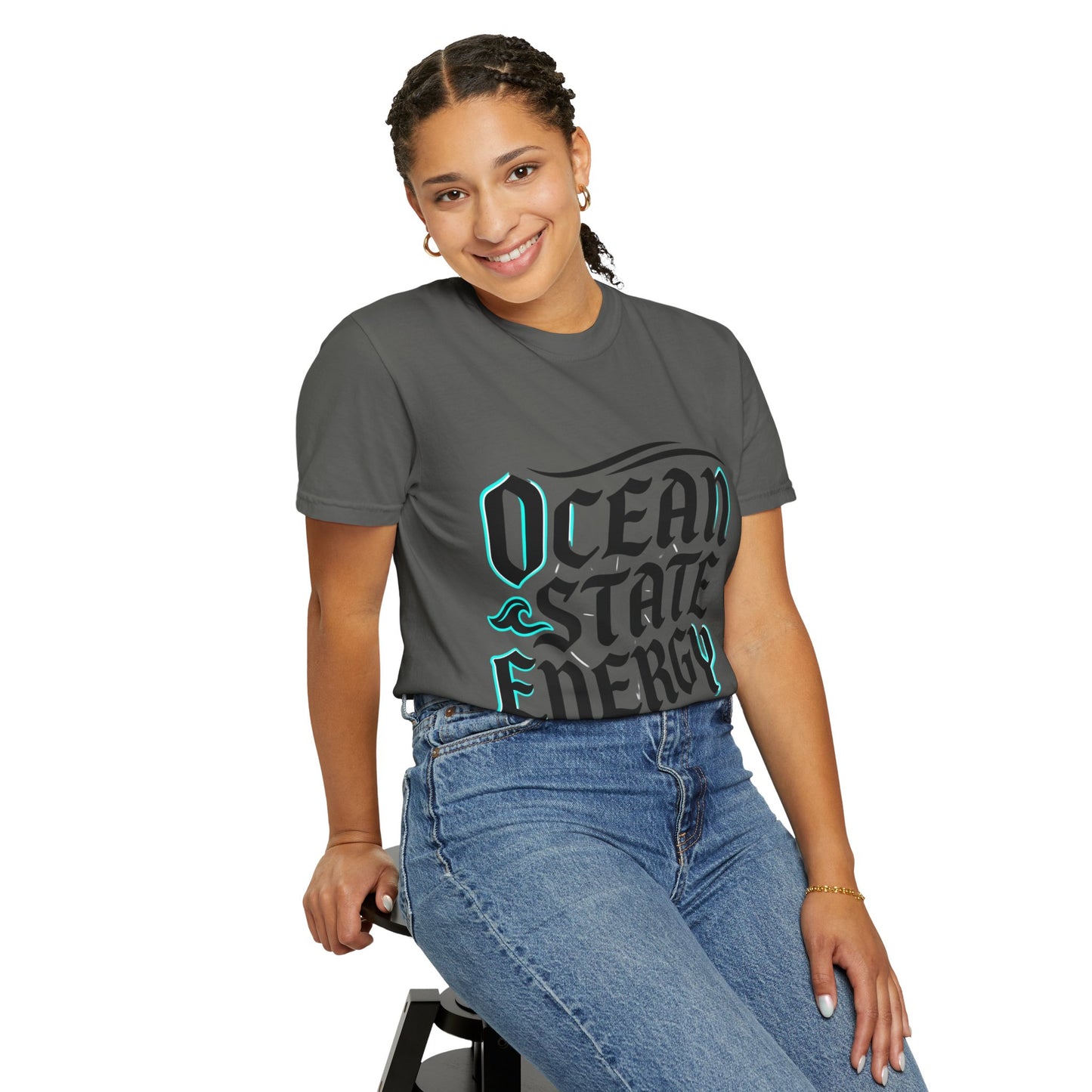 Ocean State Energy T-Shirt — Nautical Script Graphic Tee