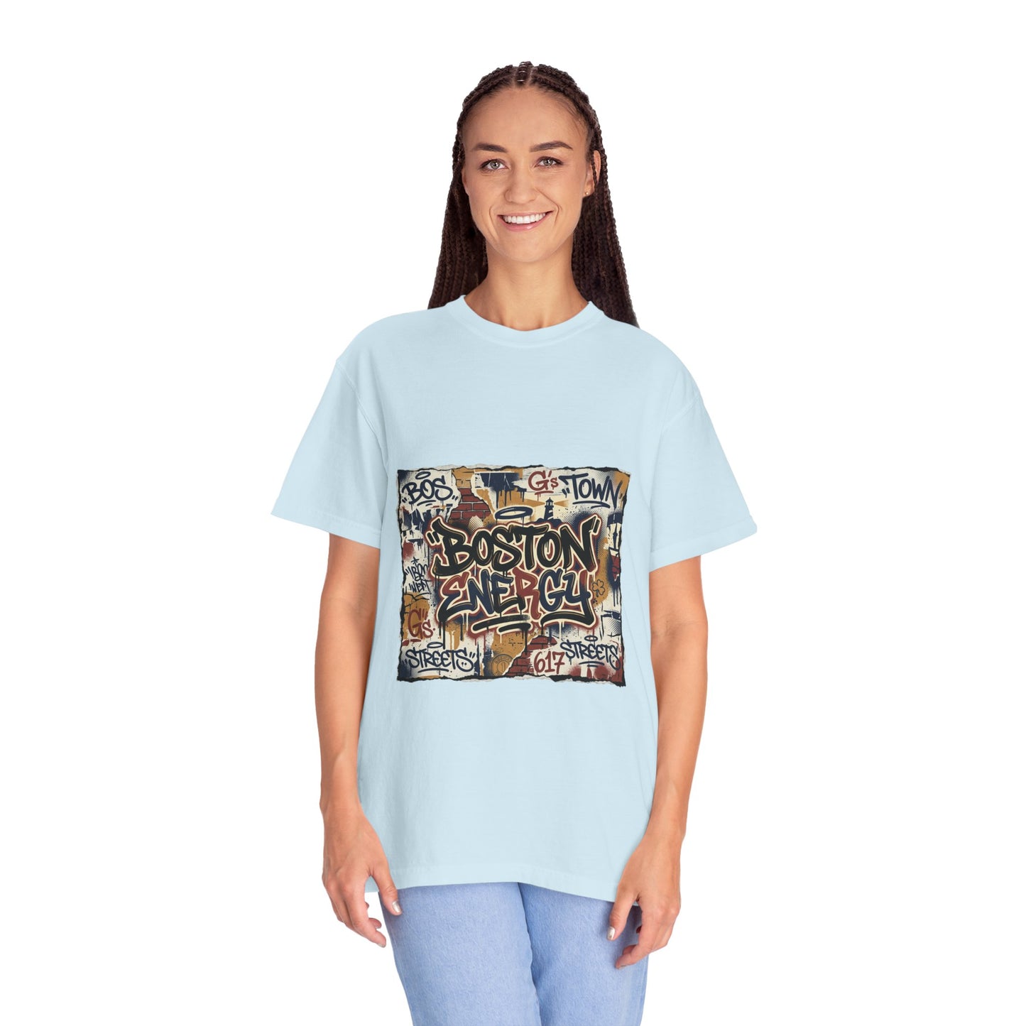 Boston Graffiti Tee — Urban Street Art T‑Shirt