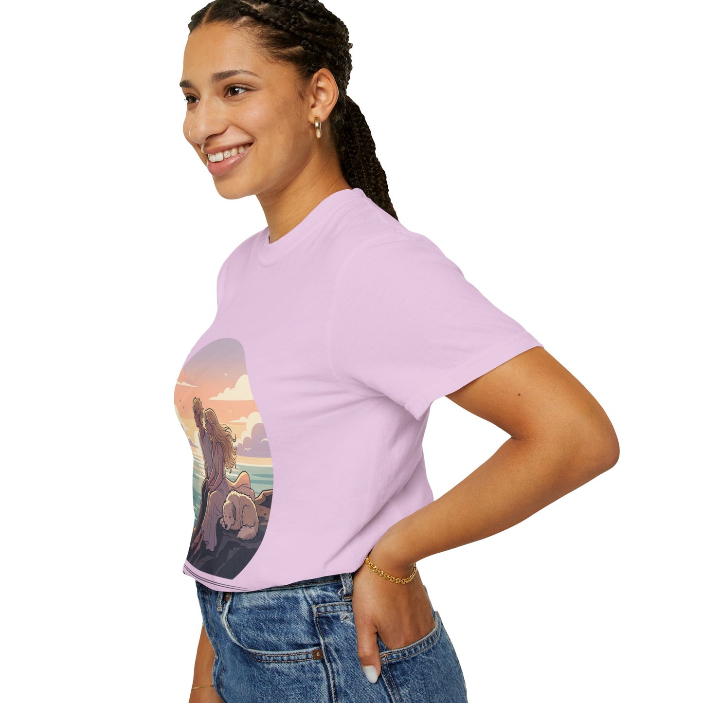 Ocean Sunset Graphic T-Shirt — "The Ocean Already Knows"