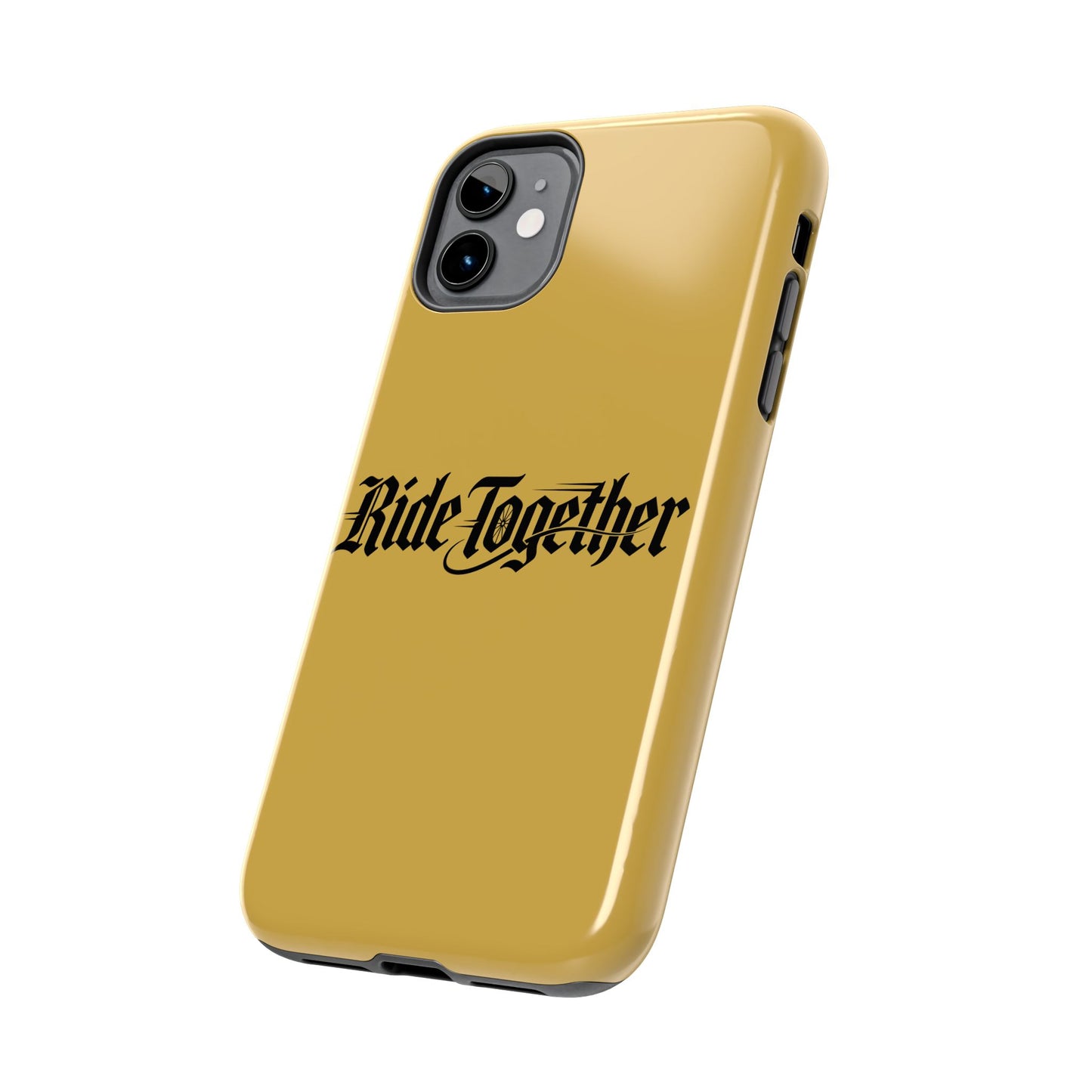Ride Together Tough Phone Case — Durable Retro Script Protective Cover