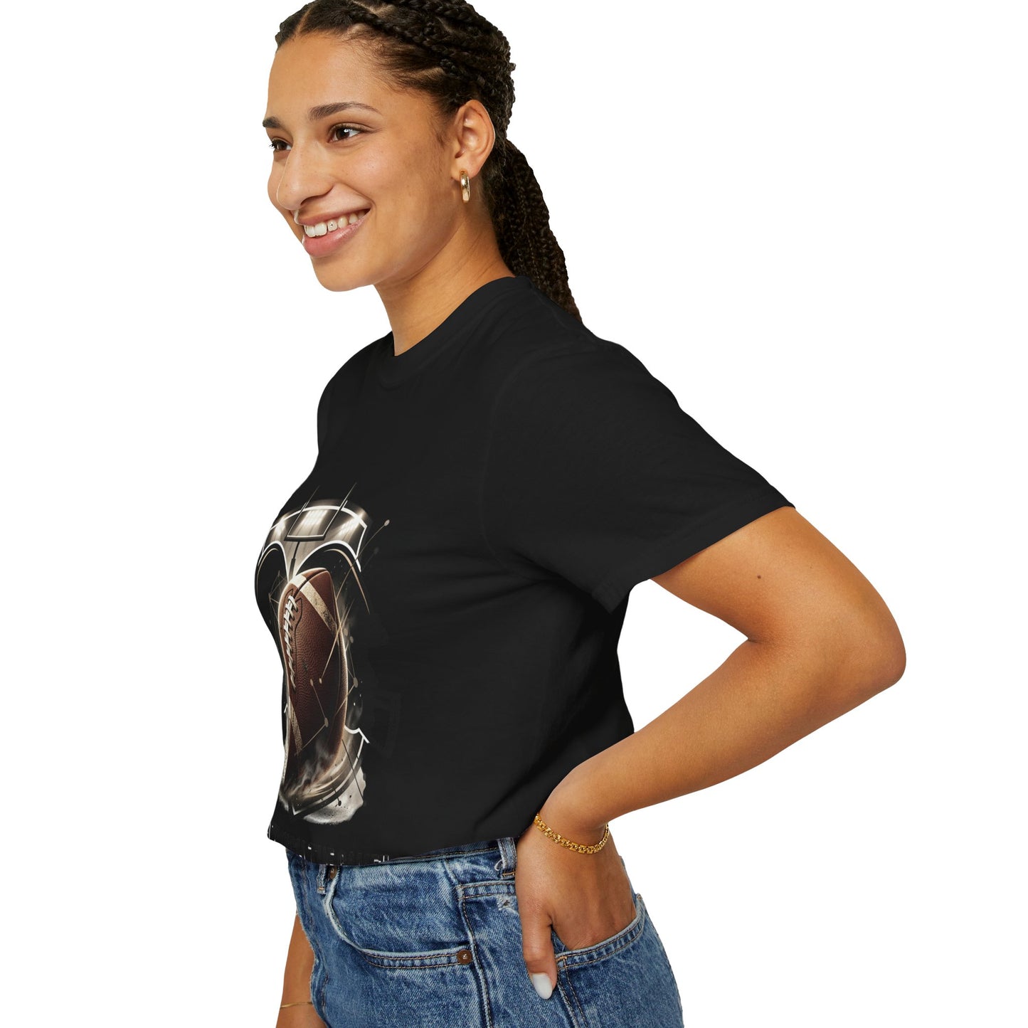 Football T-Shirt — "United Through the Game" Team Spirit Tee