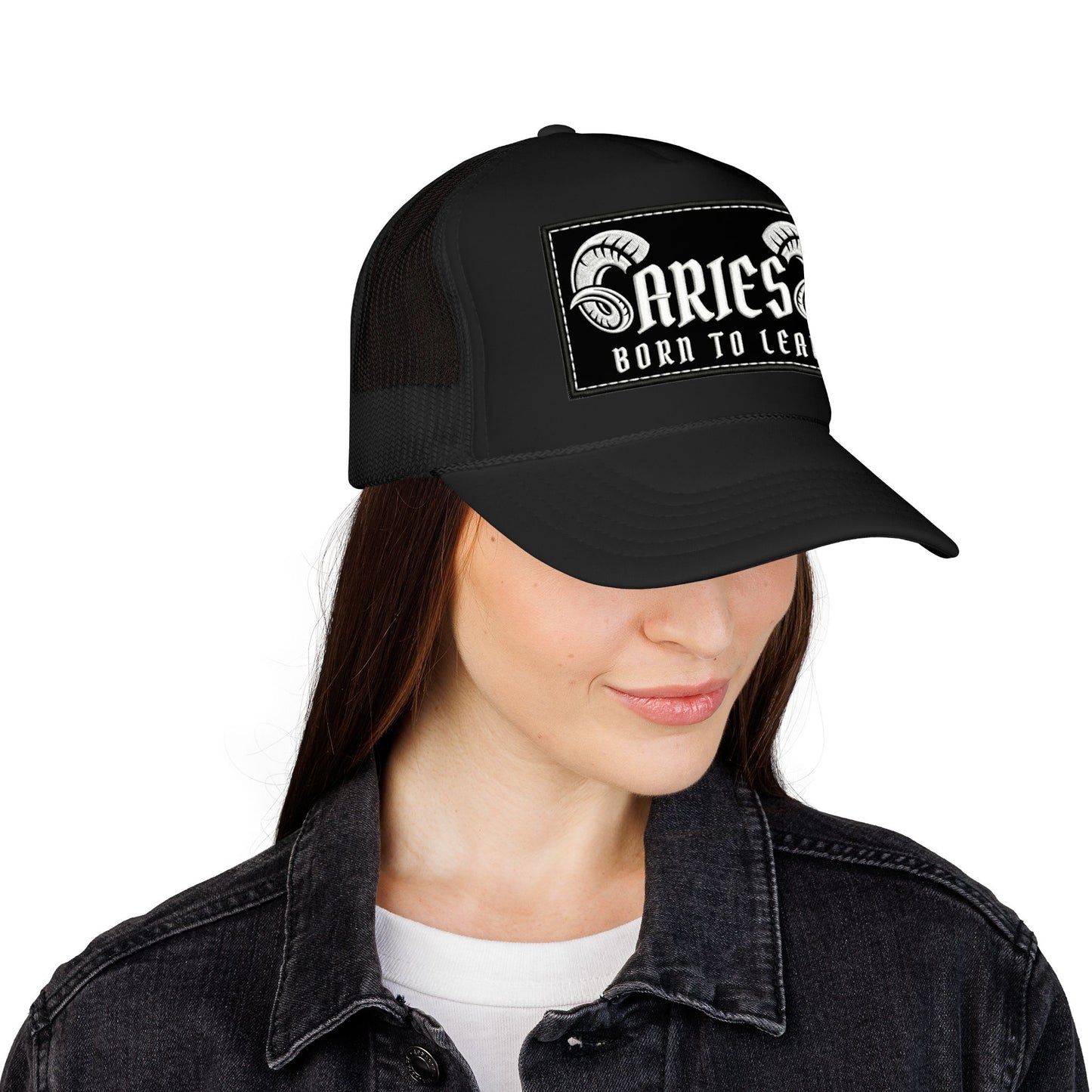 Trucker Hat - Aries 'Born to Lead' Zodiac Cap