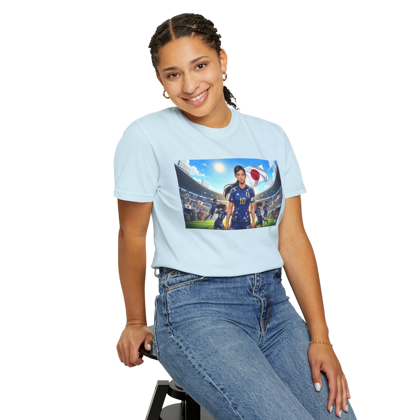 Soccer Player Japan T-Shirt — Japan Flag Soccer Fan Tee