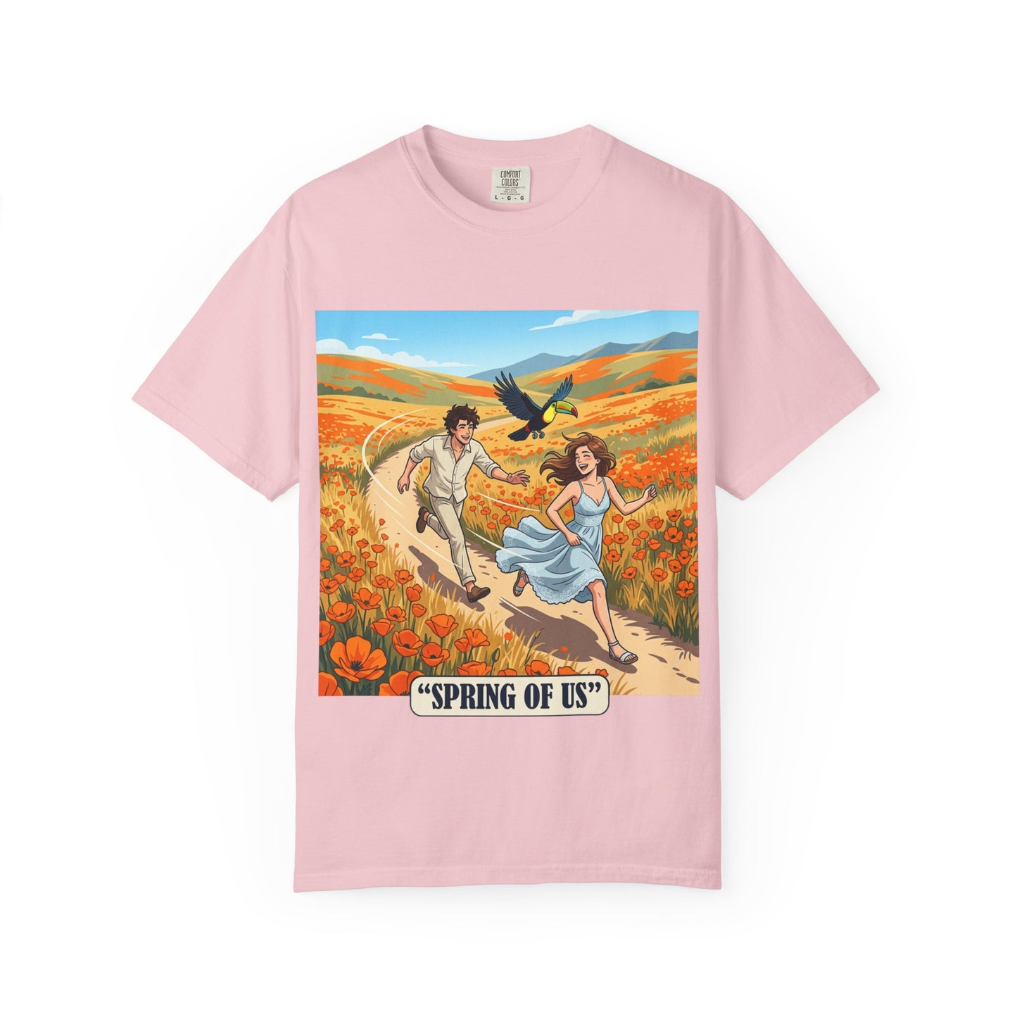 Spring of Us T-Shirt — Romantic Field Illustration Tee