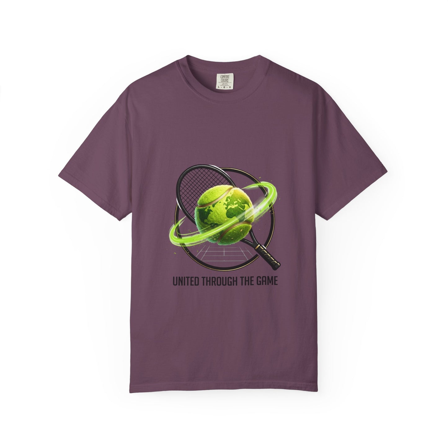 Tennis Globe T‑Shirt — "United Through the Game" Sports Tee