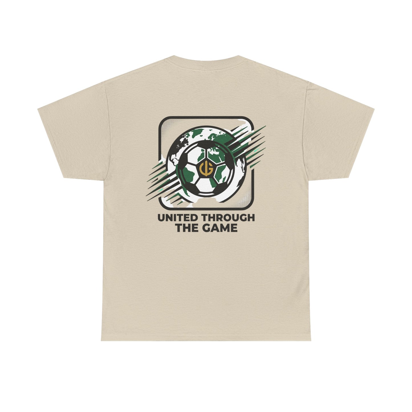 Soccer T-Shirt — "United Through the Game" Graphic Tee
