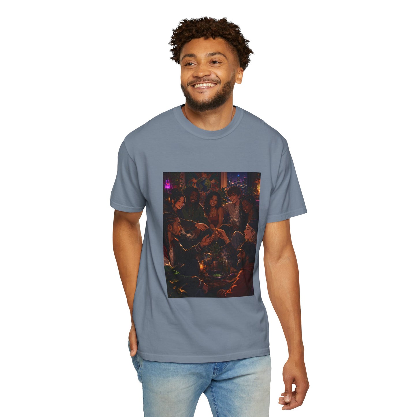 OUR MEMORIES - Vintage Night Party Scene T-Shirt