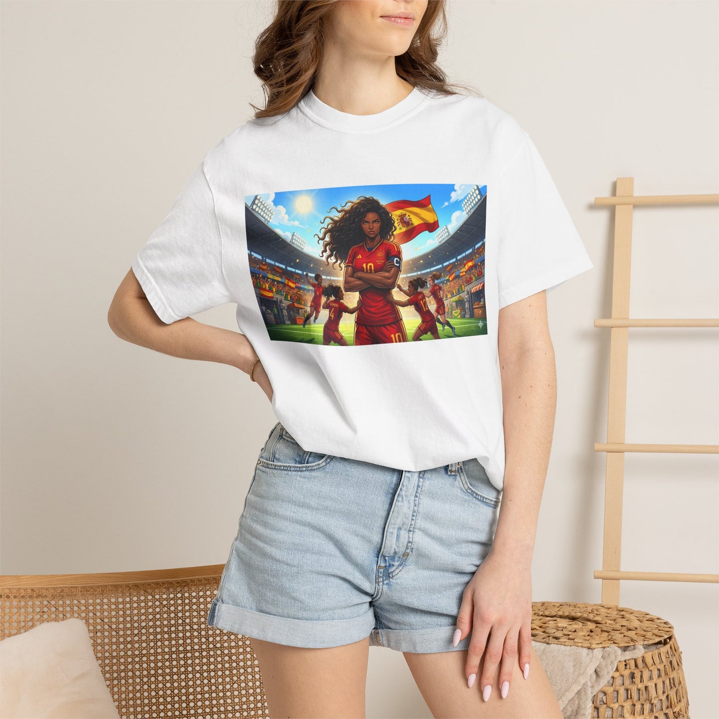 Spain – Female Soccer Champion - Stadium Graphic T-Shirt
