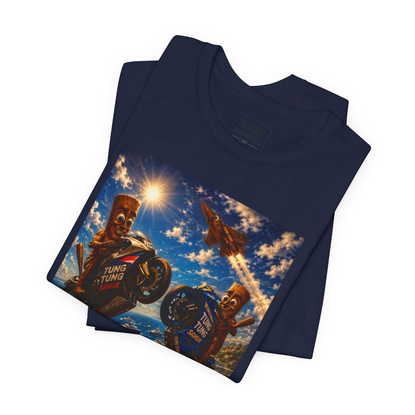 Motorcycle Stunt Tee — Sahara Riders Graphic T-Shirt