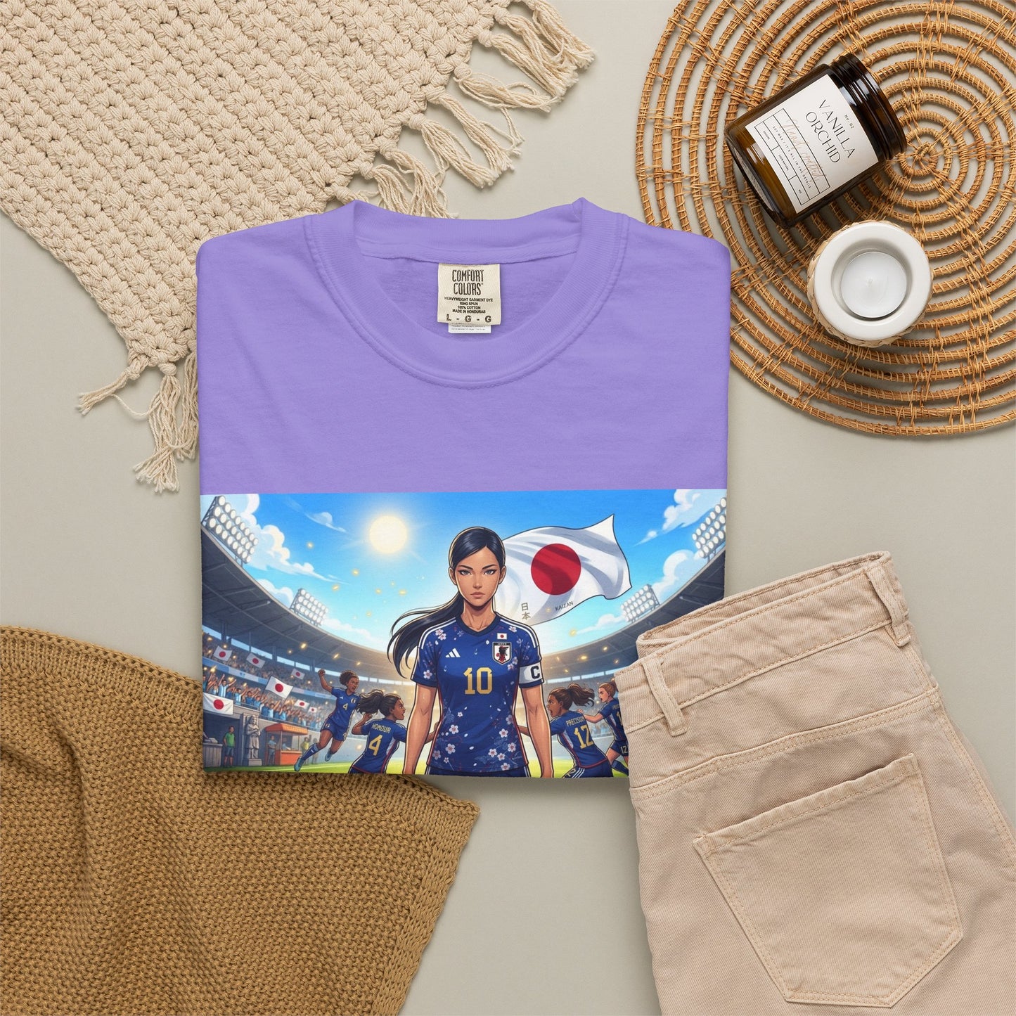 Soccer Player Japan T-Shirt — Japan Flag Soccer Fan Tee