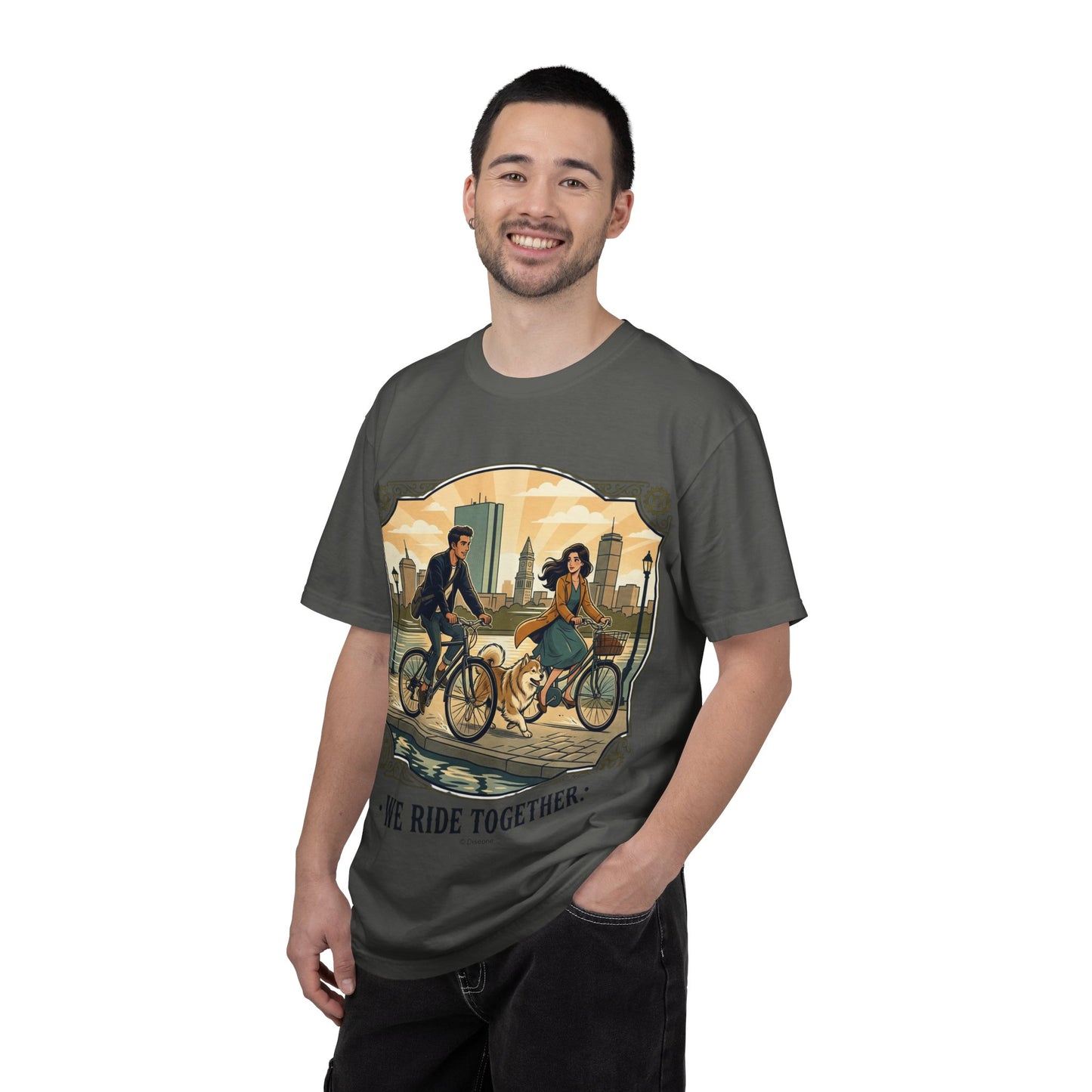 We Ride Together Bicycle Couple T-Shirt