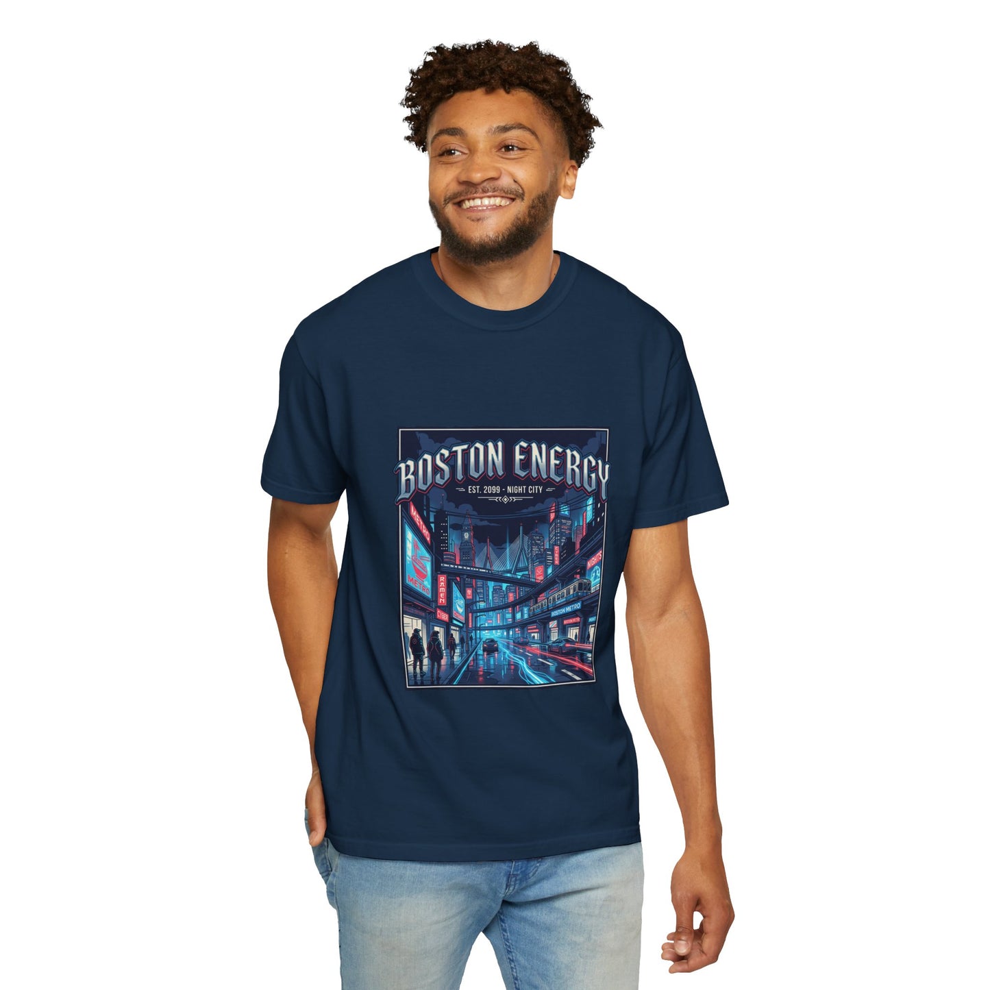 Boston Energy Graphic T-Shirt — Neon City Streetwear