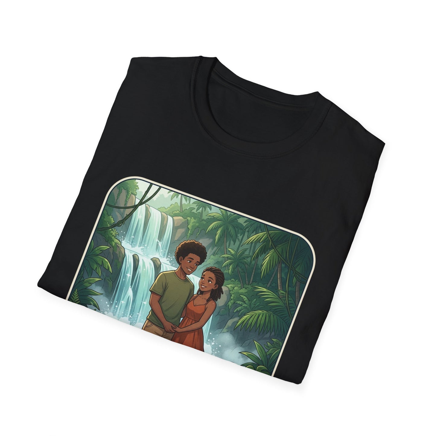 Chasing Waterfalls T-Shirt — Couple Adventure Graphic Tee