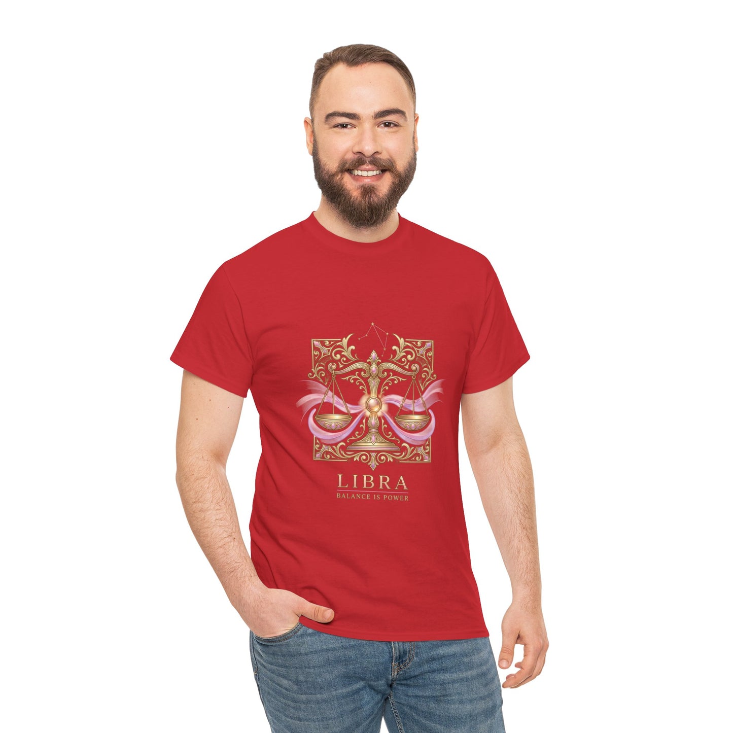 Libra Scales T‑Shirt — Zodiac Balance Is Power Tee