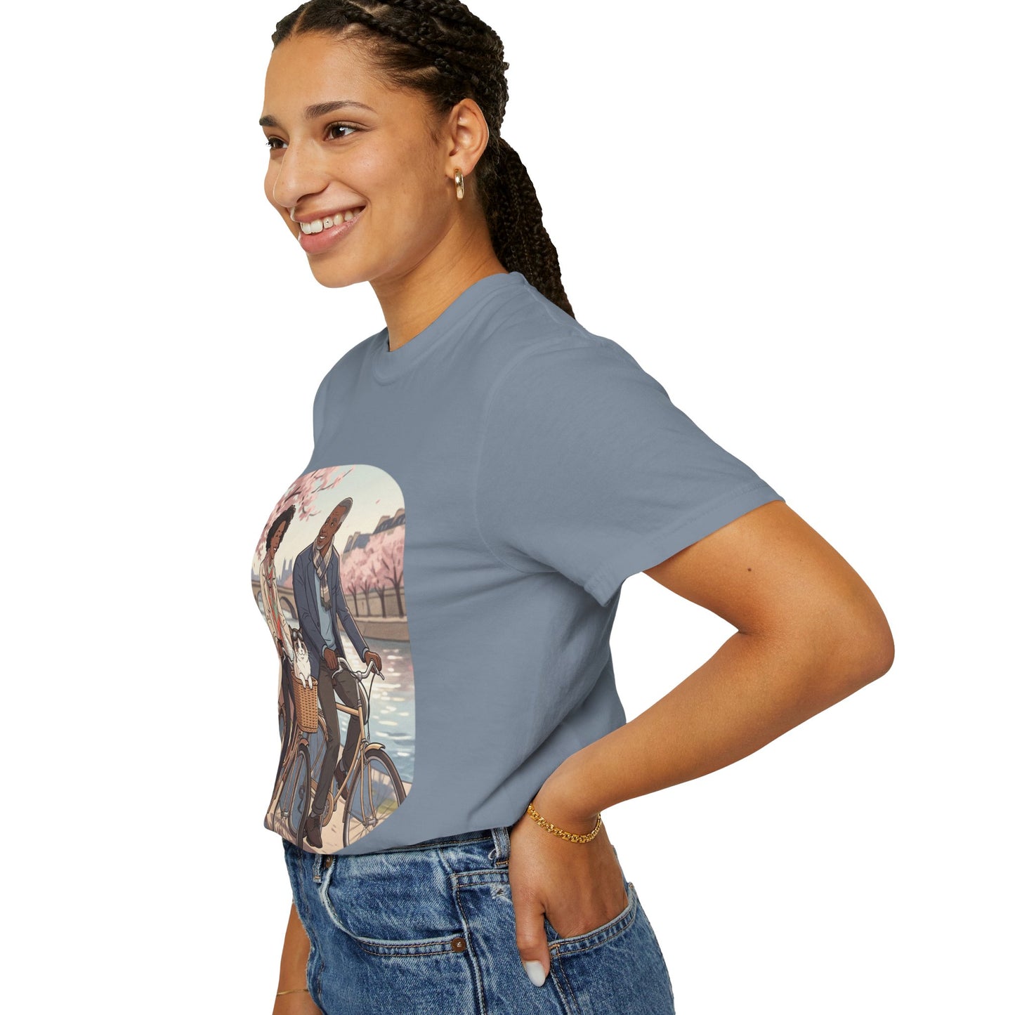 Couples Cherry Blossom Bike Ride T-Shirt