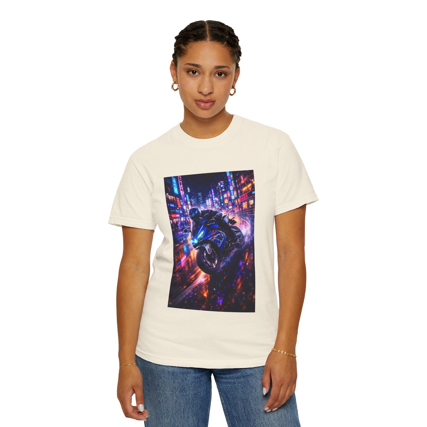 Suzuki GSX-R1000-NEON NIGHT RUN -  T-Shirt — Neon Night Rider Graphic Tee