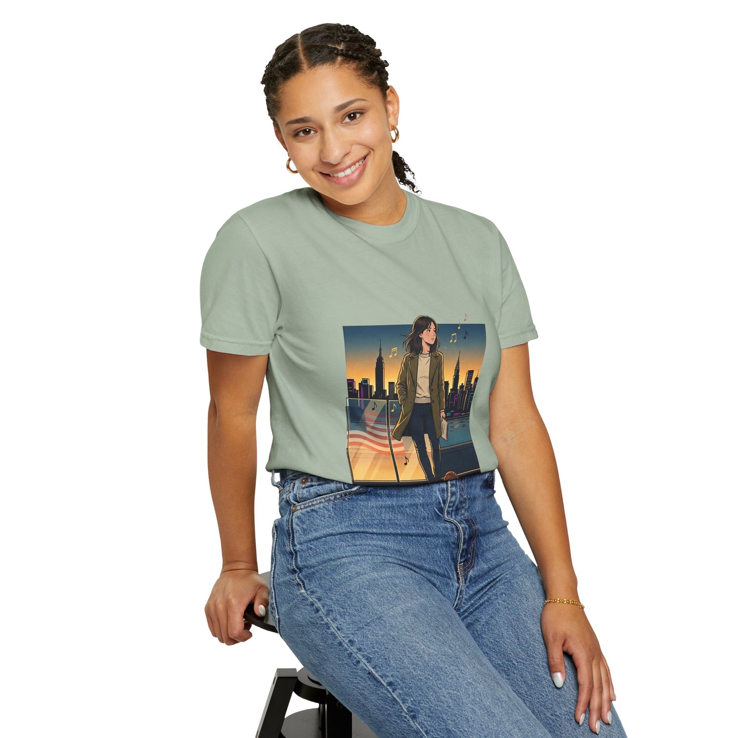 GLOBAL ENERGY: HER CITY, HER STORY— City Sunset Graphic T-Shirt