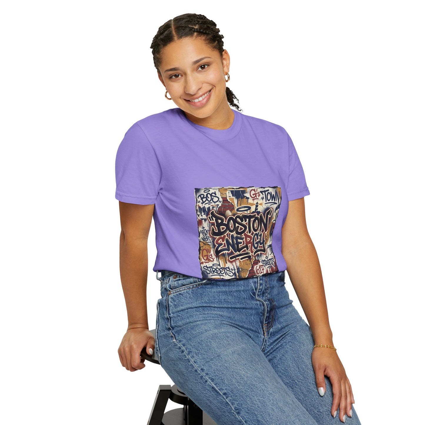 Boston Graffiti Tee — Urban Street Art T‑Shirt