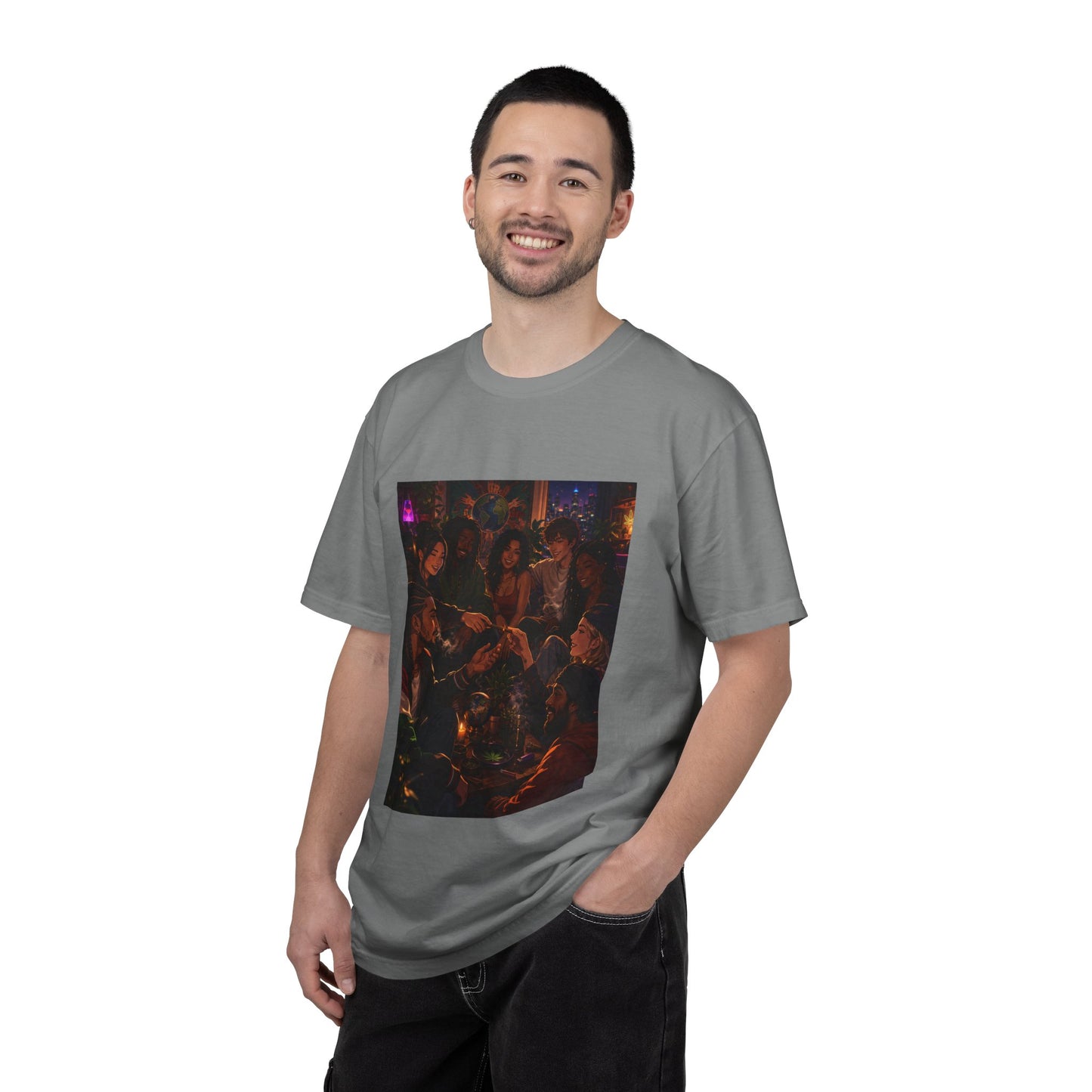 OUR MEMORIES - Vintage Night Party Scene T-Shirt
