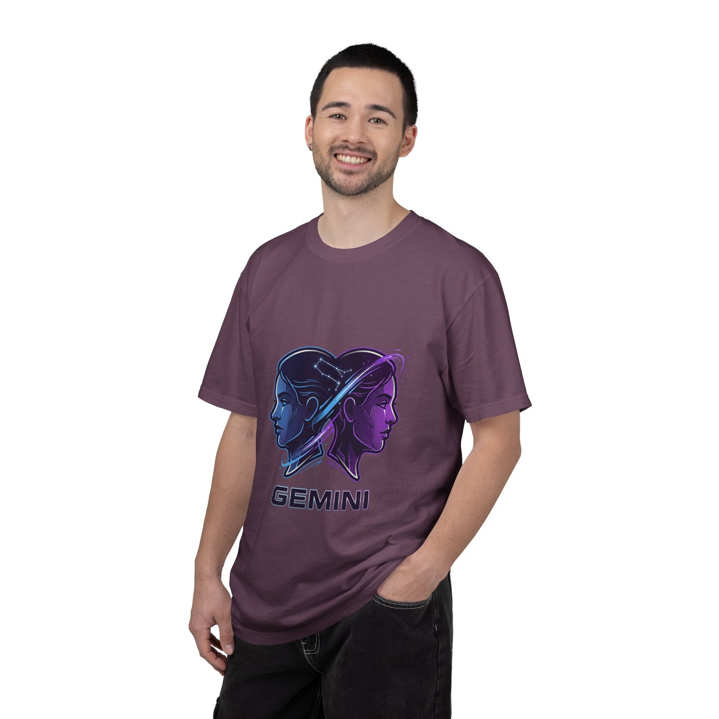 Gemini Zodiac T‑Shirt — Dual Faces Astrology Tee