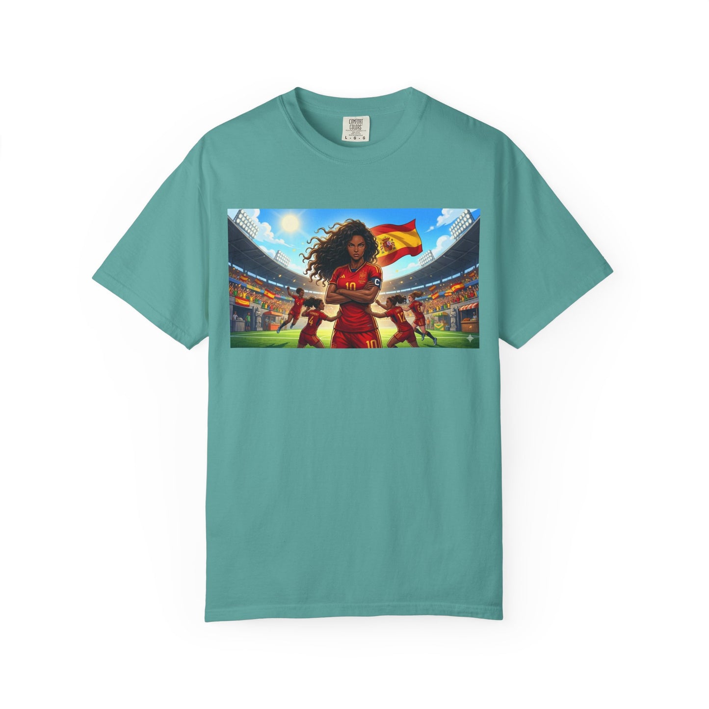 Spain – Female Soccer Champion - Stadium Graphic T-Shirt