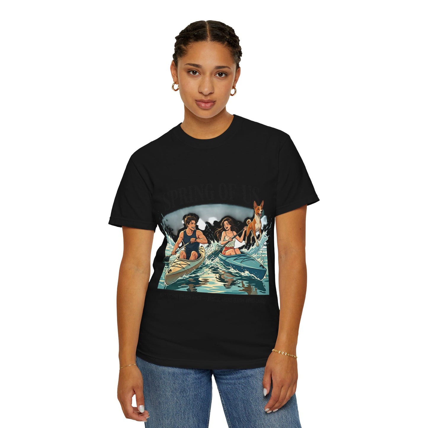 Spring of Us Kayaking T-Shirt — Retro Outdoor Adventure Tee