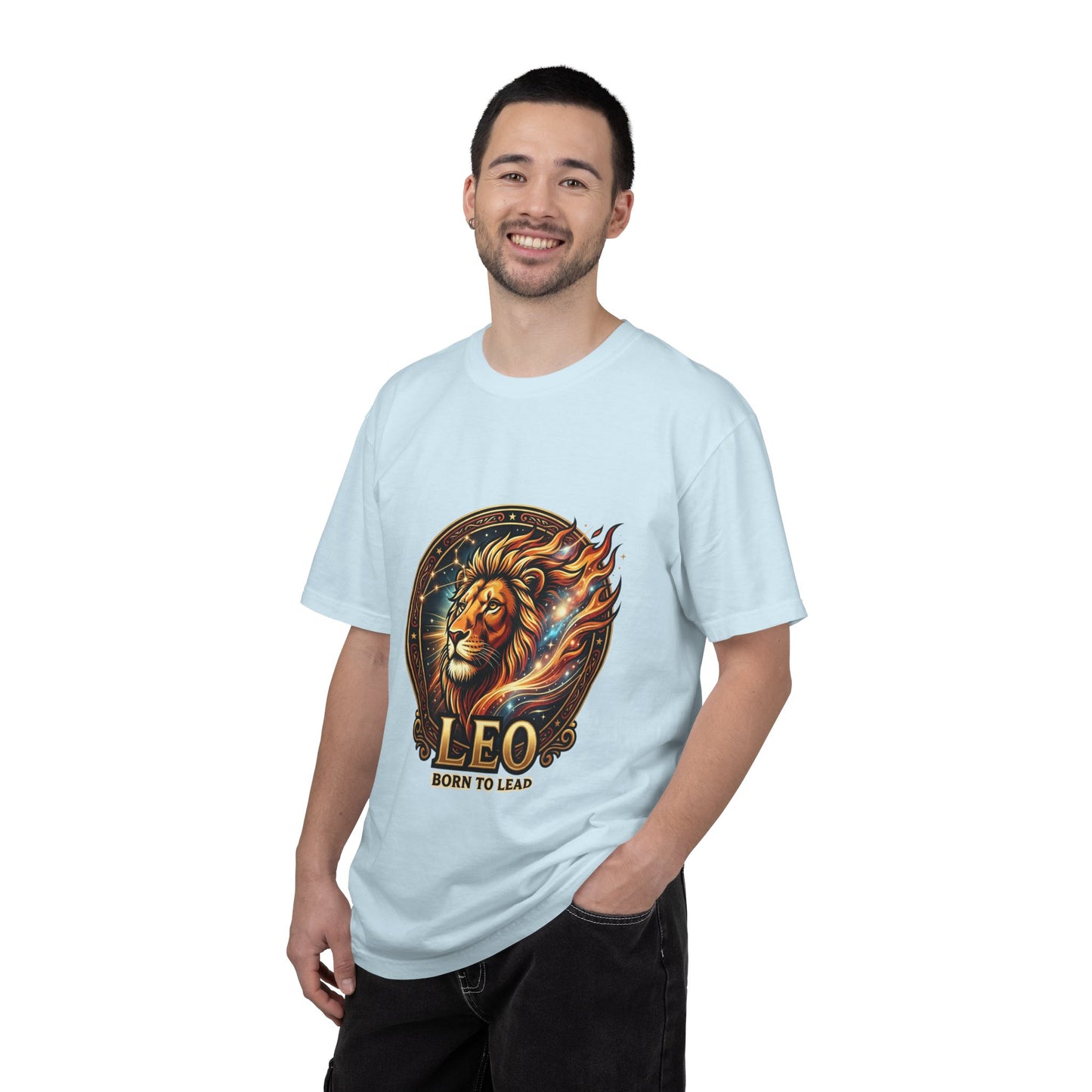 Leo 'Born to Lead' T-Shirt — Bold Zodiac Lion Graphic Tee