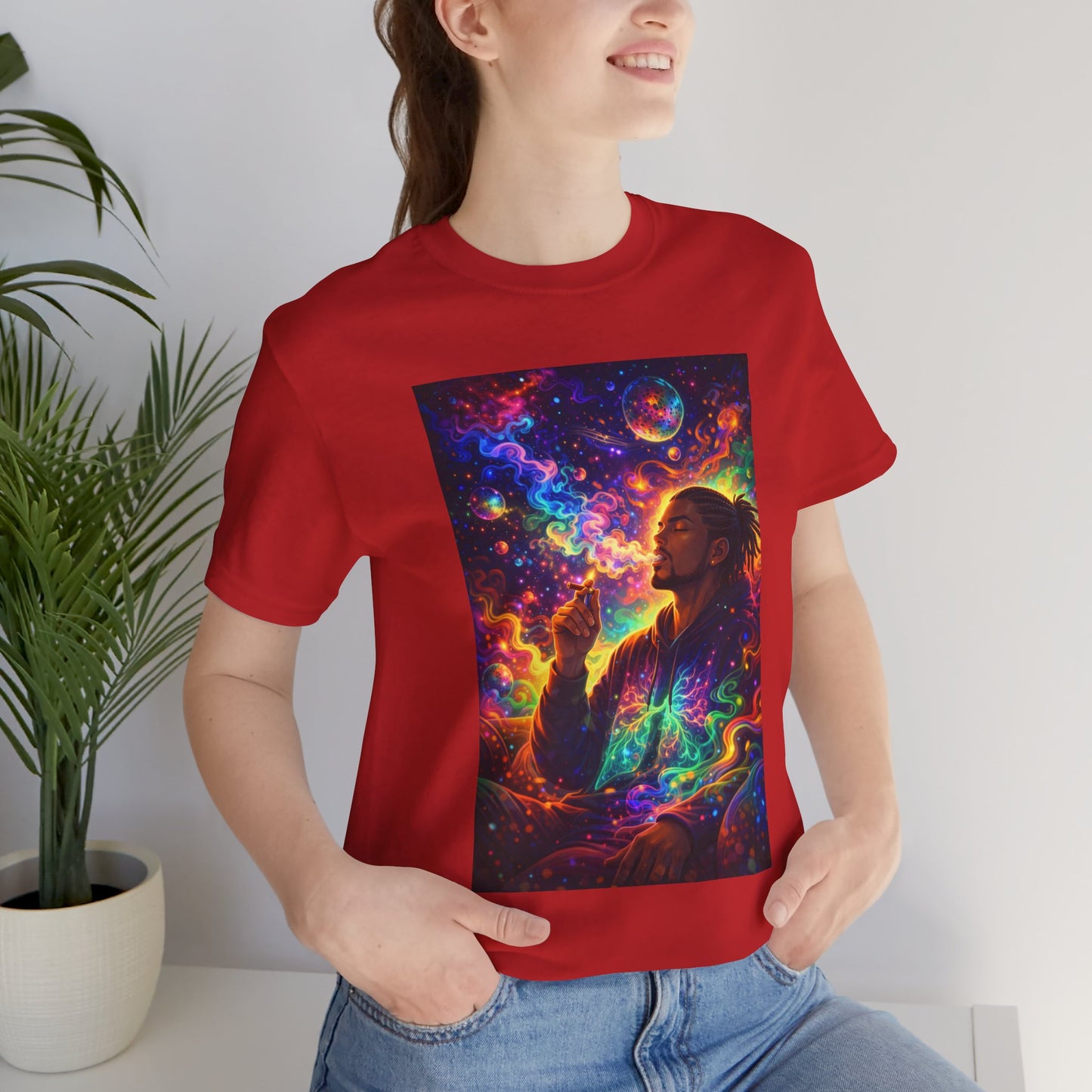 Psychedelic Session T-Shirt — Cosmic Portrait Graphic Tee