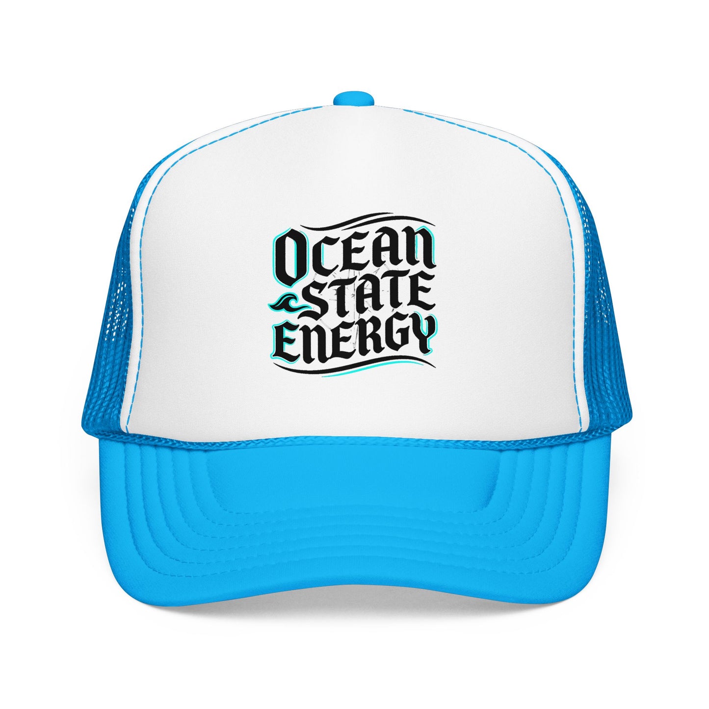 Clean Slate Energy Trucker Hat — Retro Script Foam Mesh Cap