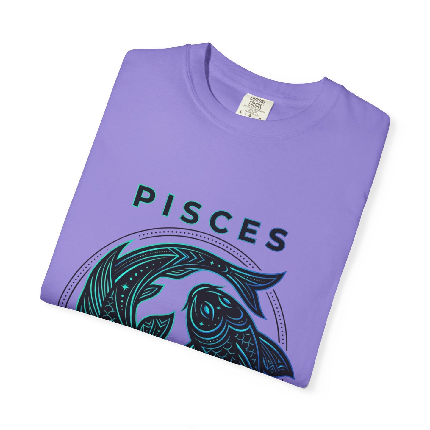 Pisces Zodiac T-Shirt — Artistic Twin Fish Astrology Tee