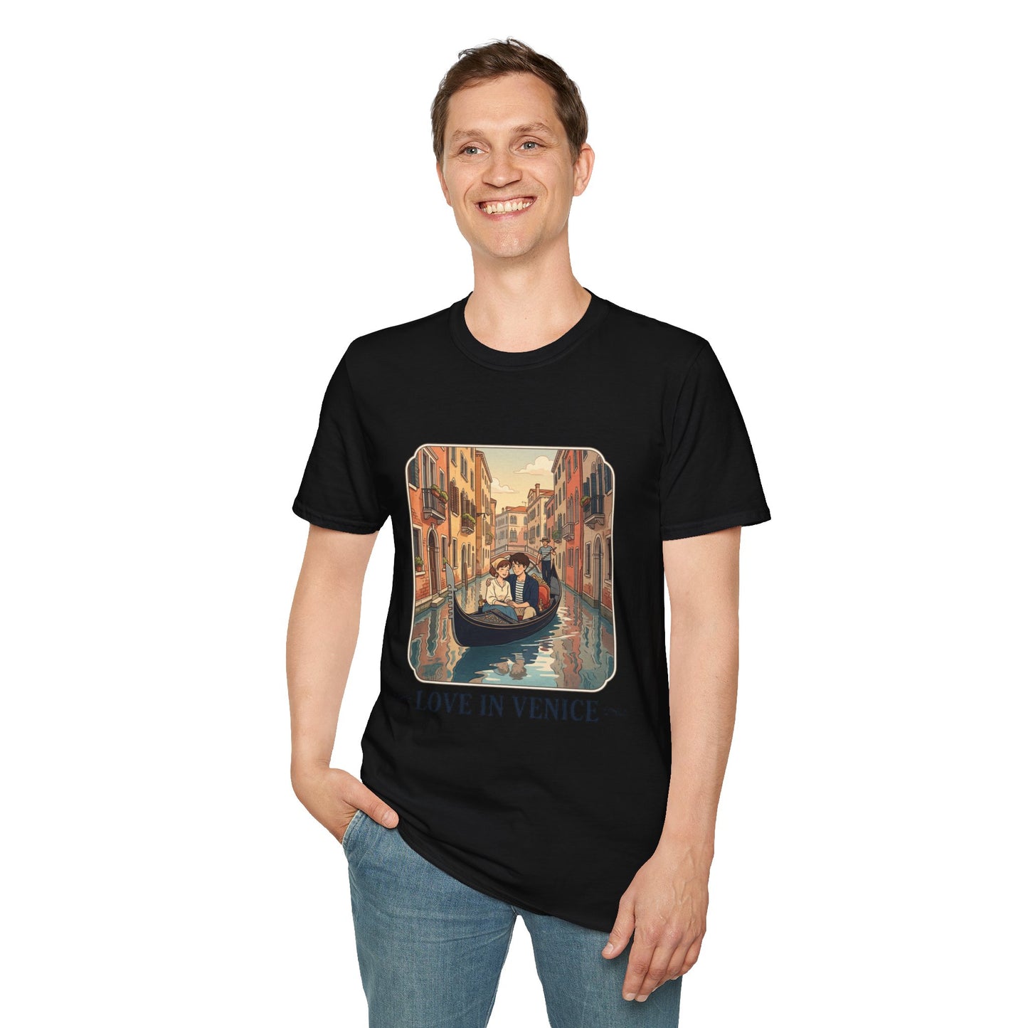 T-Shirt — Love in Venice Gondola Romantic Travel Tee