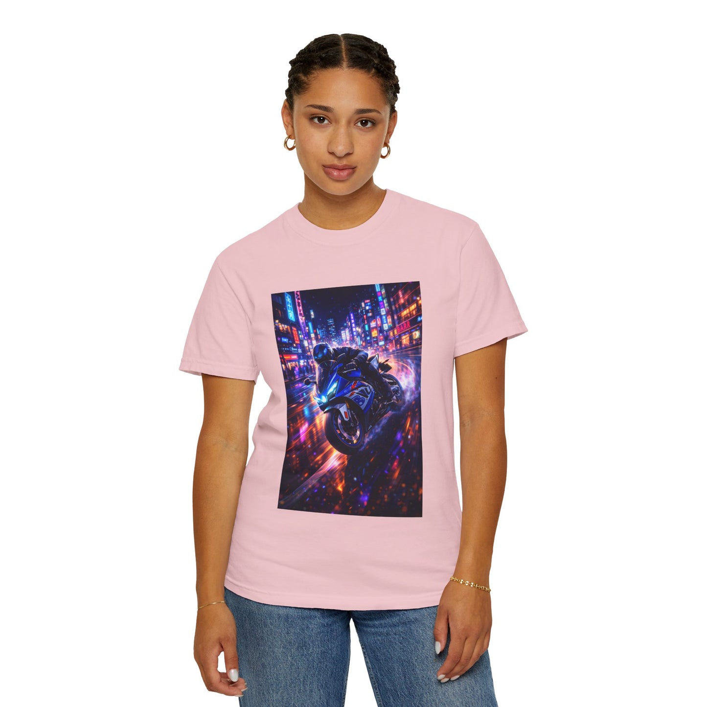 Suzuki GSX-R1000-NEON NIGHT RUN -  T-Shirt — Neon Night Rider Graphic Tee